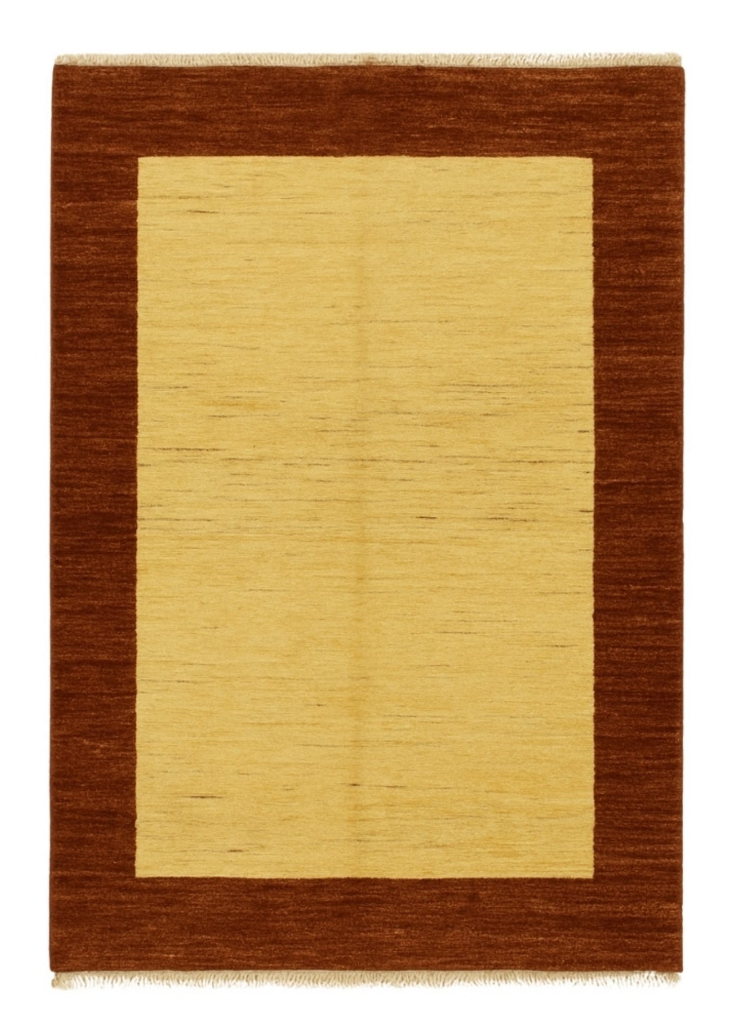 Modern Ziegler Uşak El Dokuma Kahverengi ve Bej Renk Halı 100x147 cm (1.47 m²)