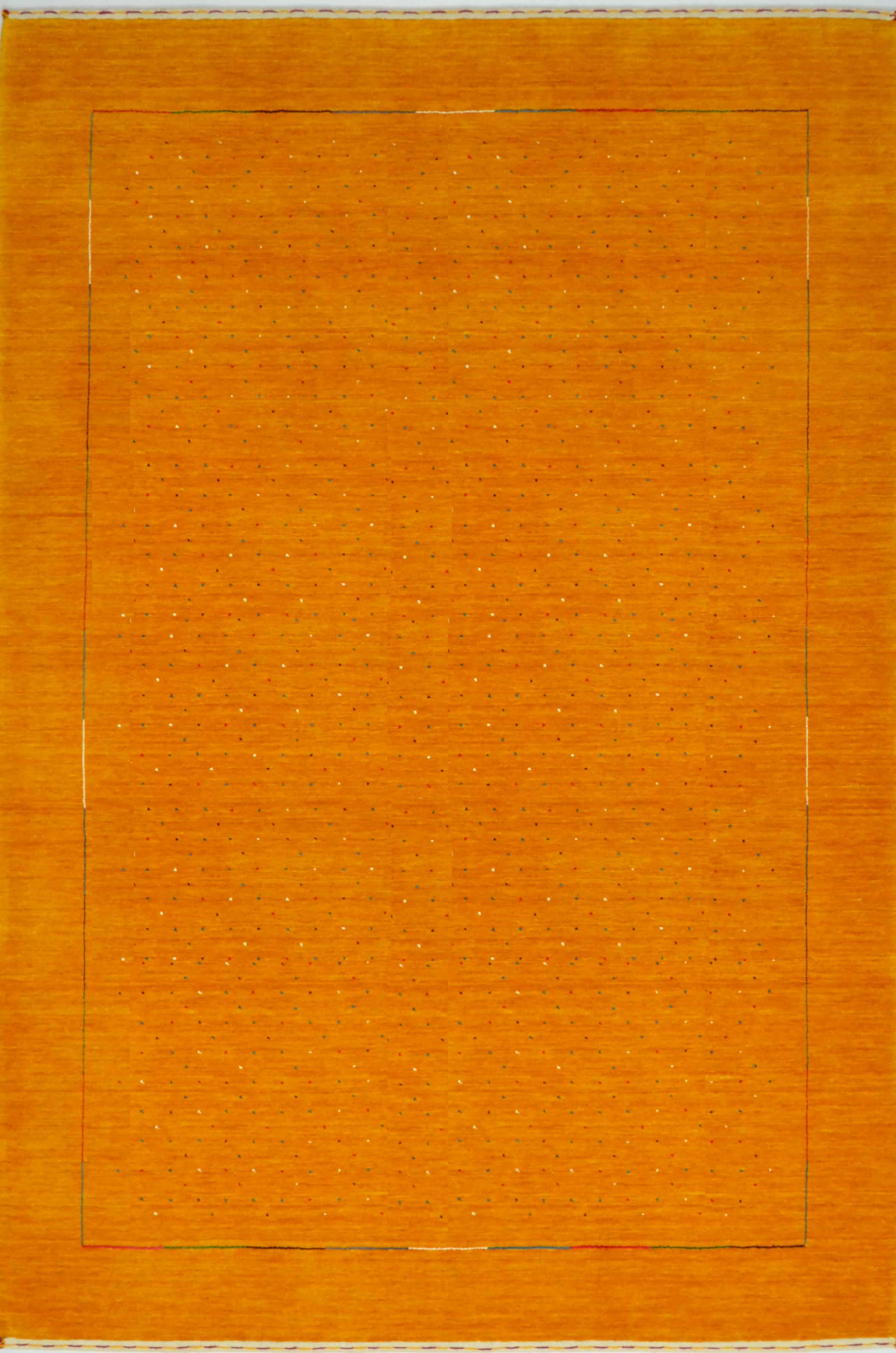 Lori Modern Yünden El Dokuma Halı - Sarı