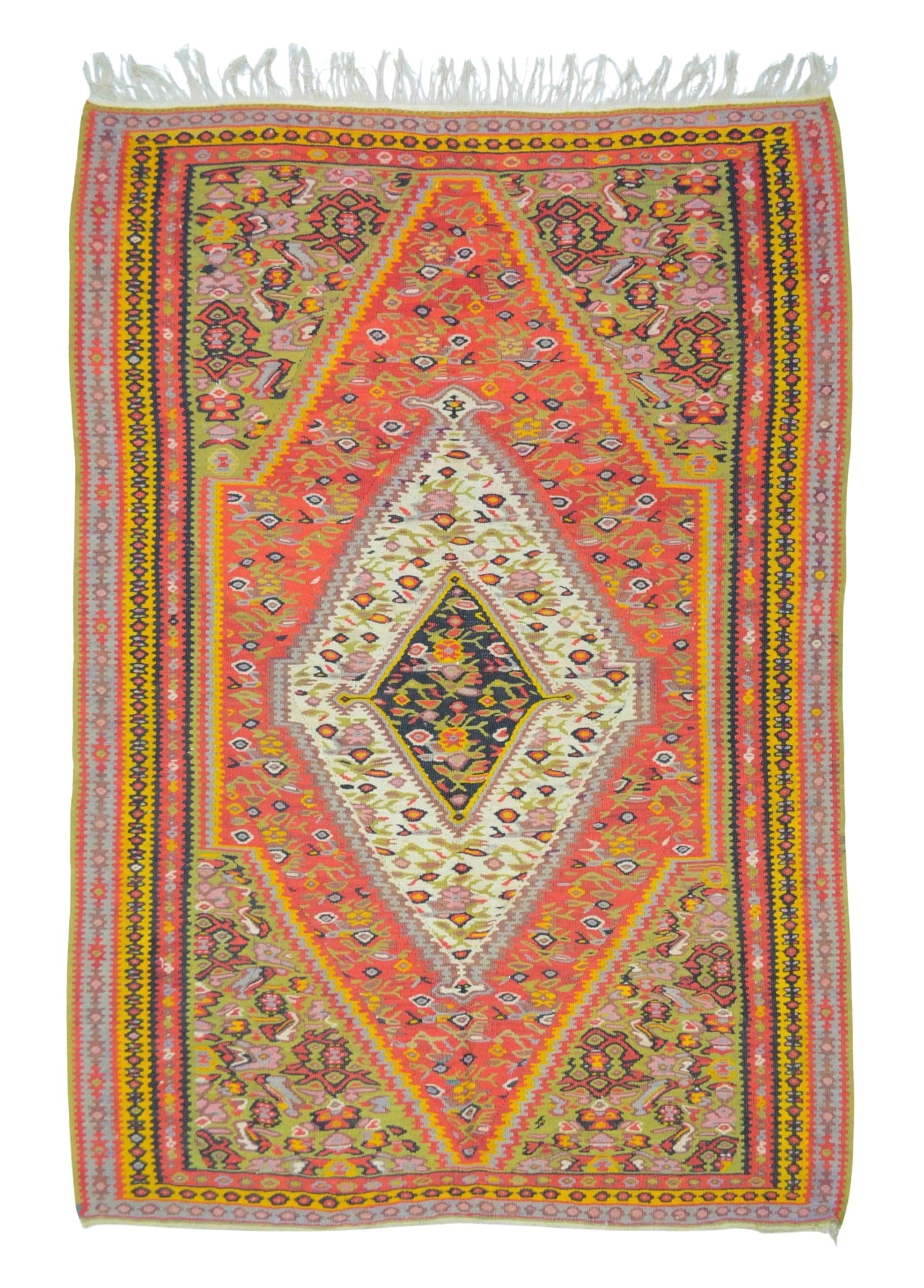 El Dokuma Rengârenk İran Sine Kilim 102x144 cm (1.47 m²)