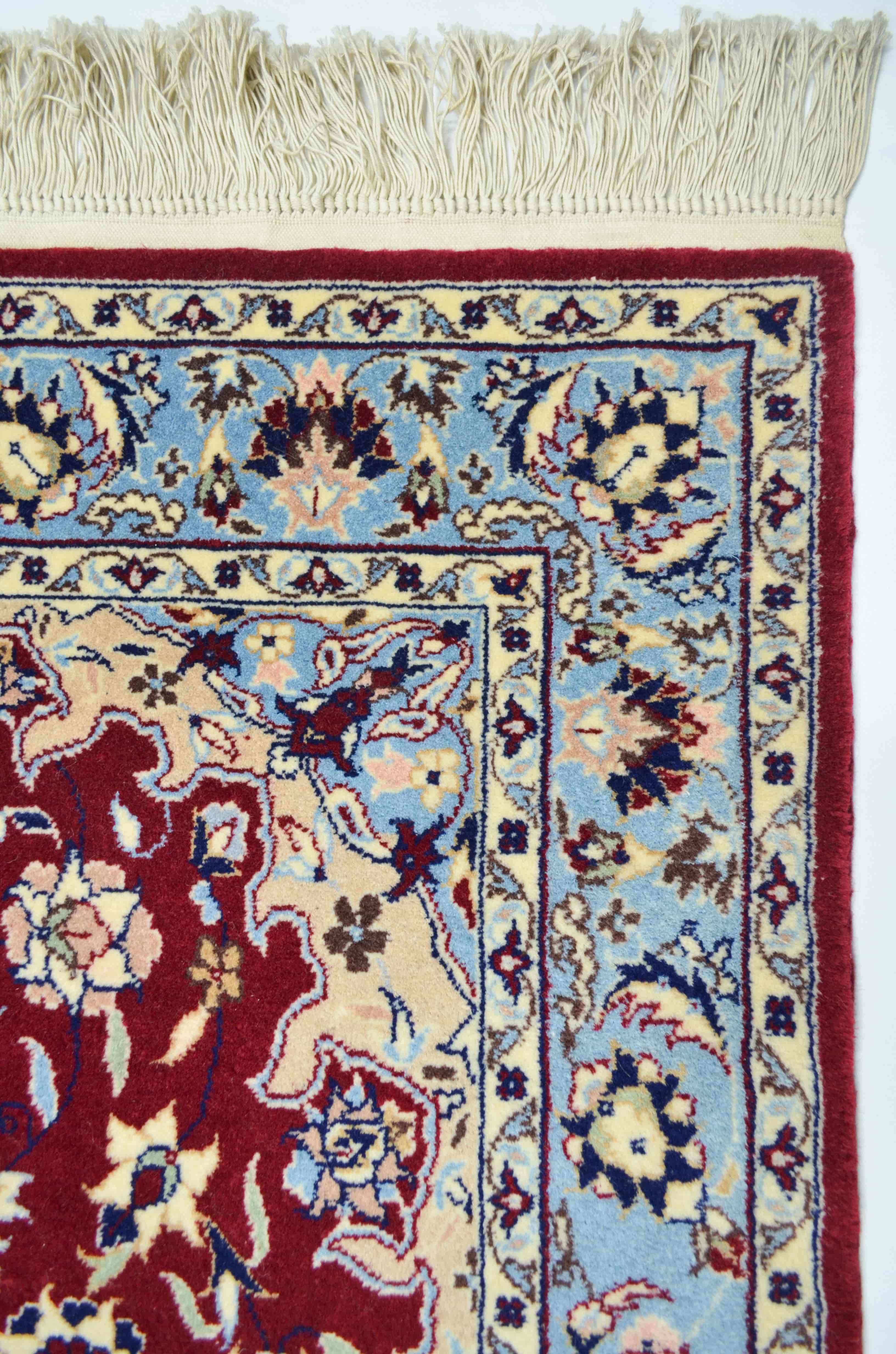 El Dokuma İran İsfahan Halısı 93x155 cm (1.44 m²)