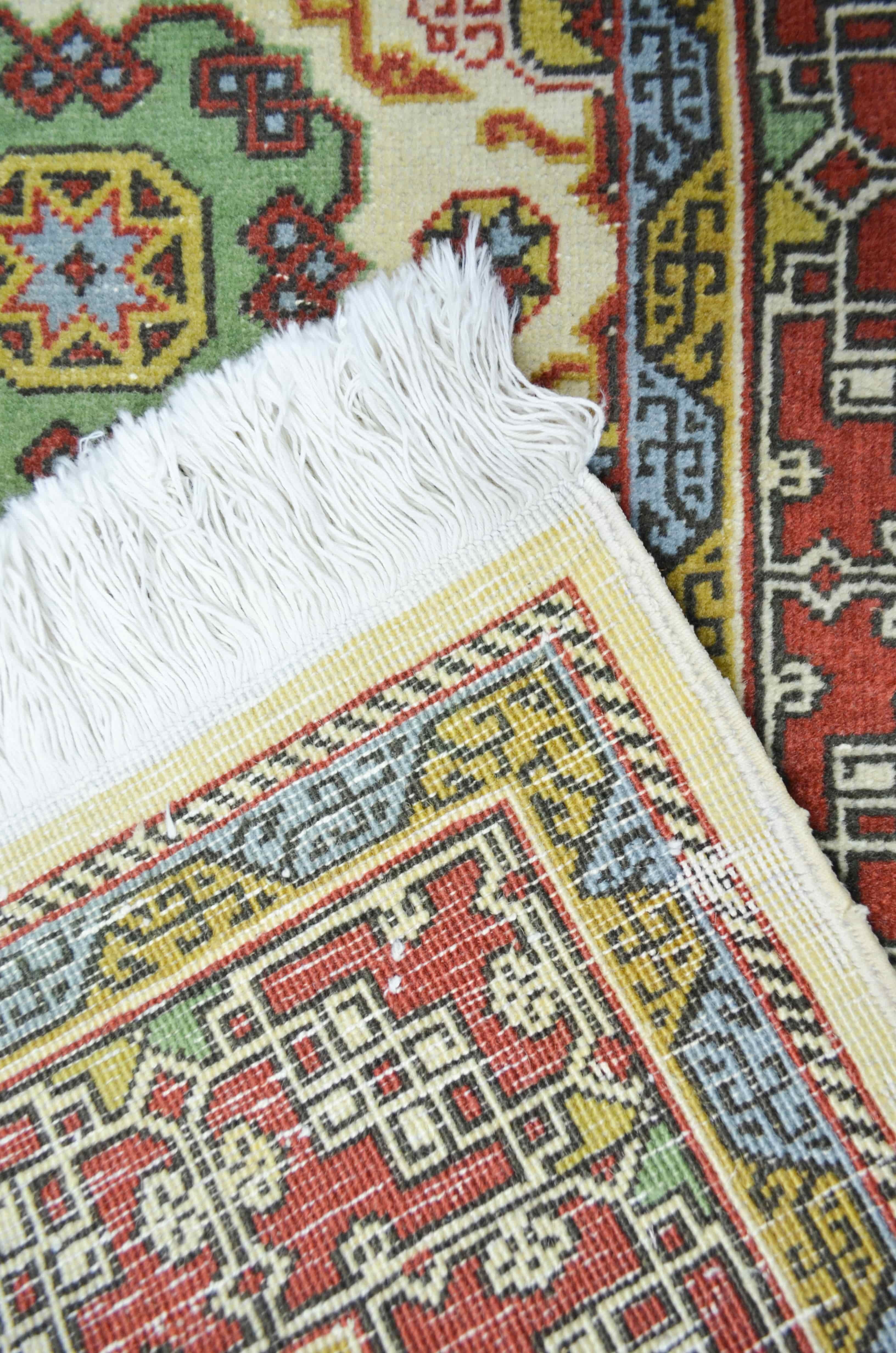 Vintage Buhara Desenli Yünden El Dokuma Hereke Halısı 119x167 cm (1.99 m²)