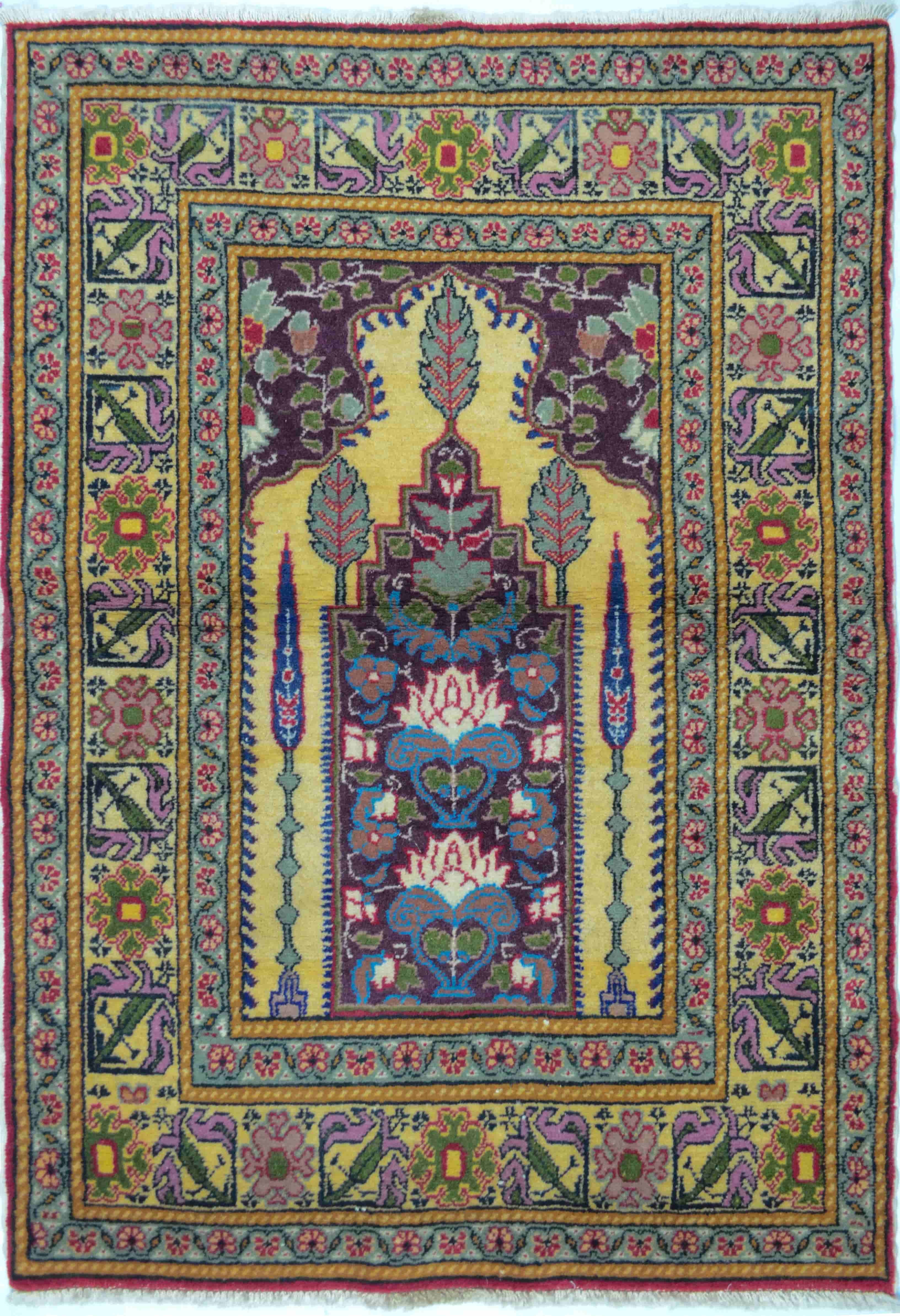 El Dokuma Kayseri Mihraplı Halı 83x126 cm (1.05 m²)