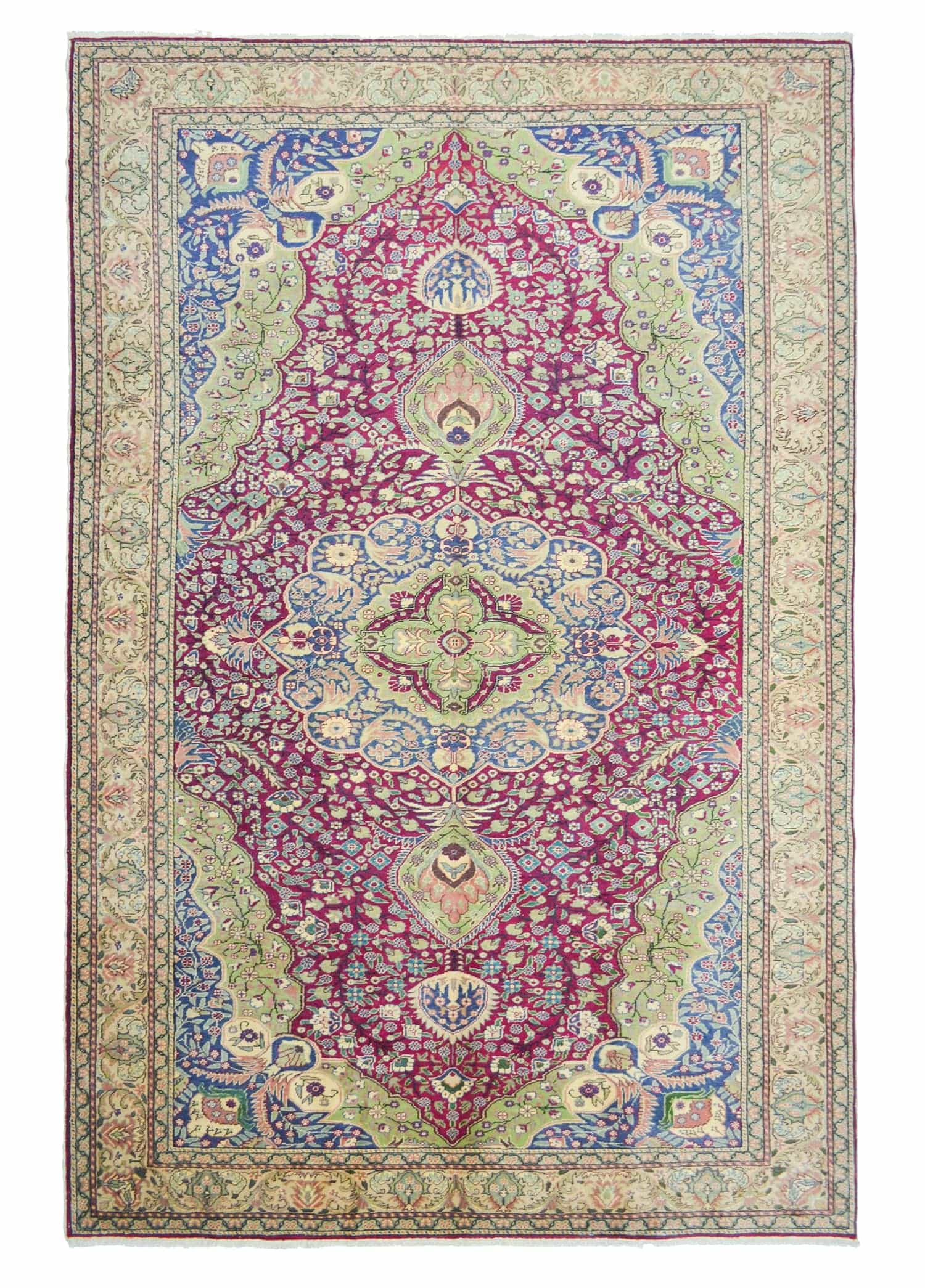 Vintage El Dokuma Kayseri Bünyan Halısı 200x312 cm (6.24 m²)