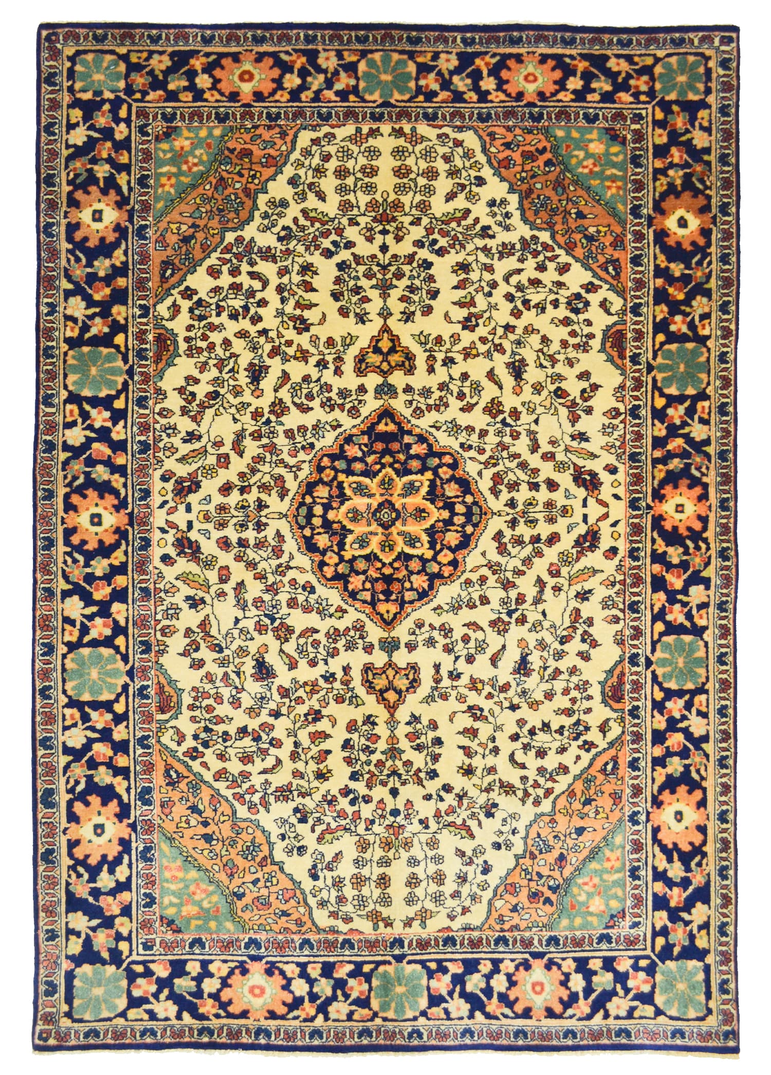 El Dokuma İran Saruk Halısı 118x176 cm (2.07 m²)