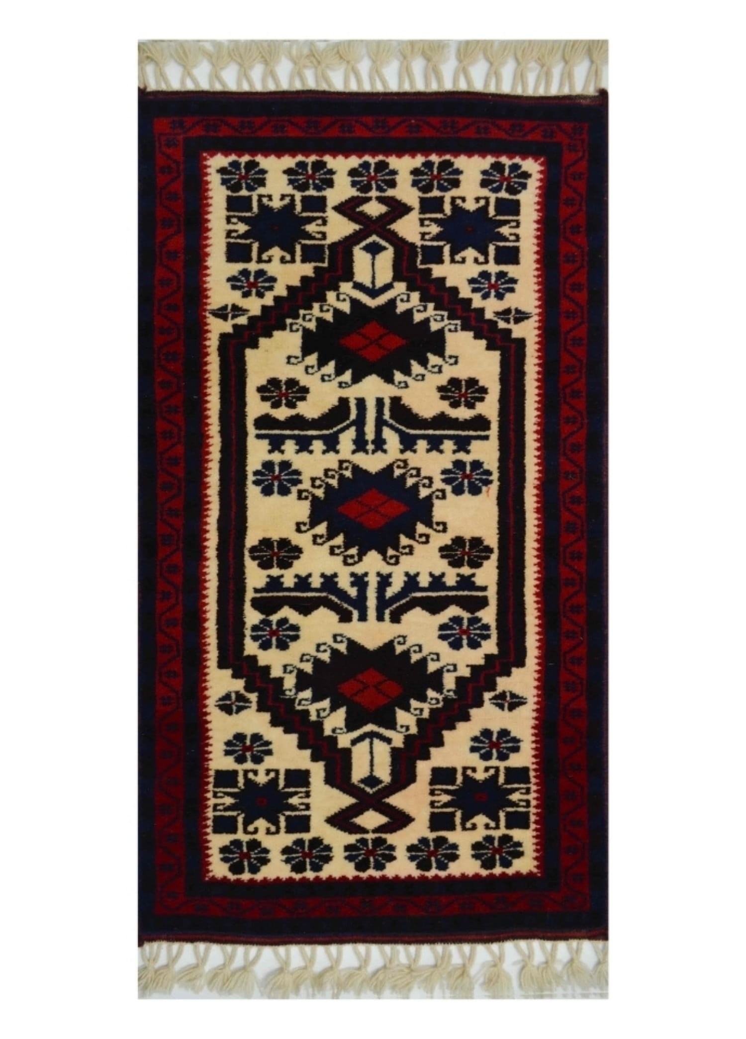El Dokuma Geleneksel Yağcıbedir Halısı 61x115 cm (0.7 m²)