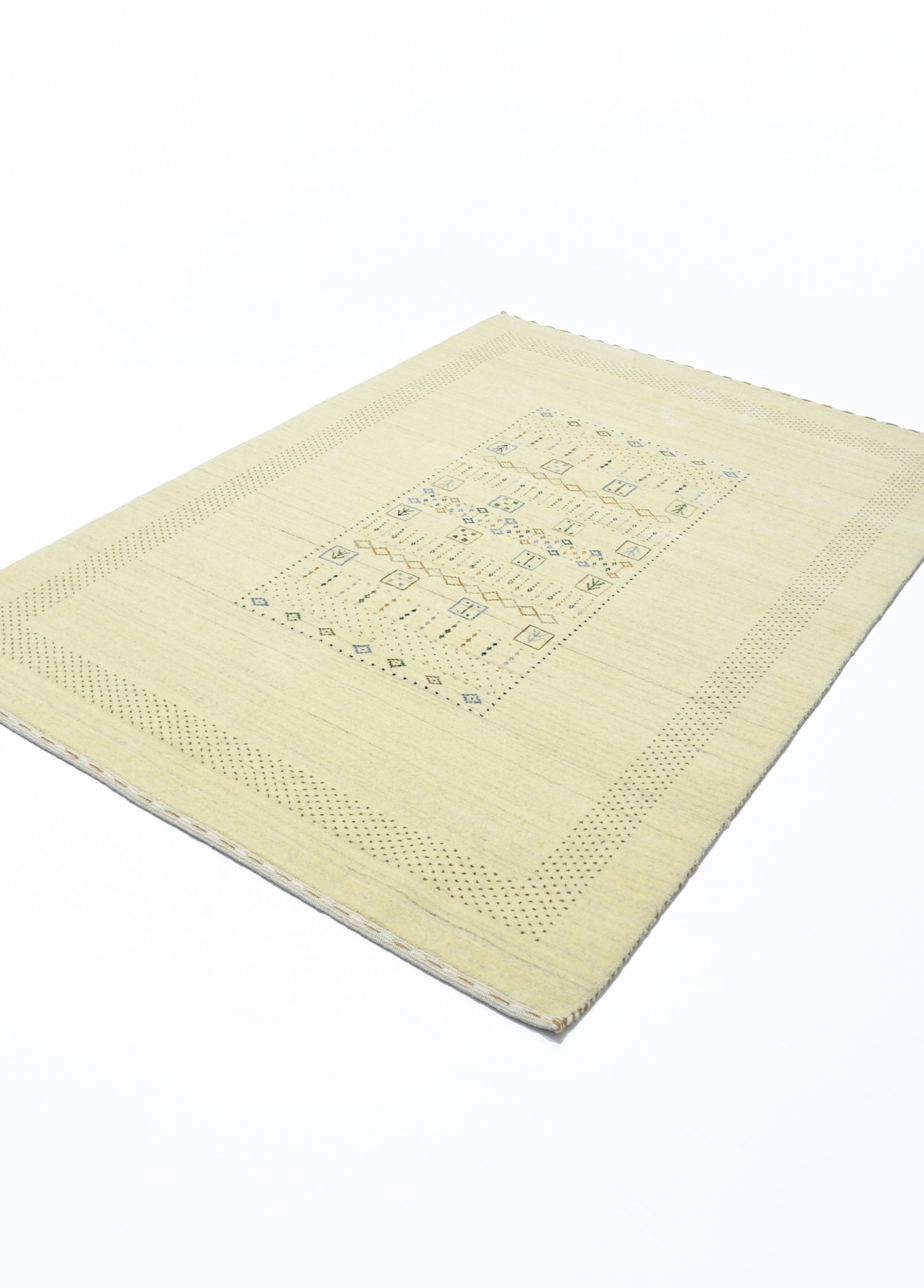 Lori Krem Renk Kırçıllı Modern El Dokuma Halısı 140x200 cm (2.8 m²)