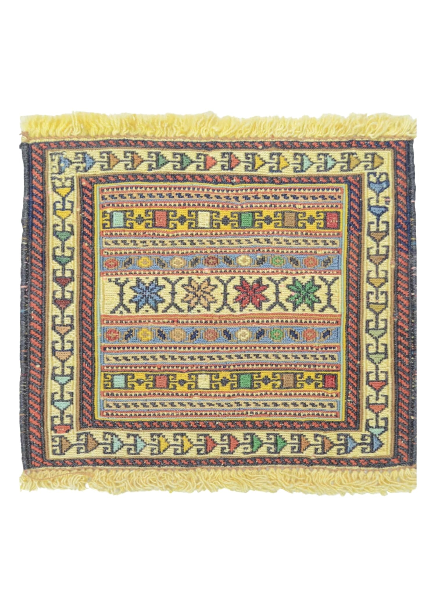 İran Zolanvari El Dokuma Sumak Küçük Boy Kilim 30x33 cm (0,09 m²)