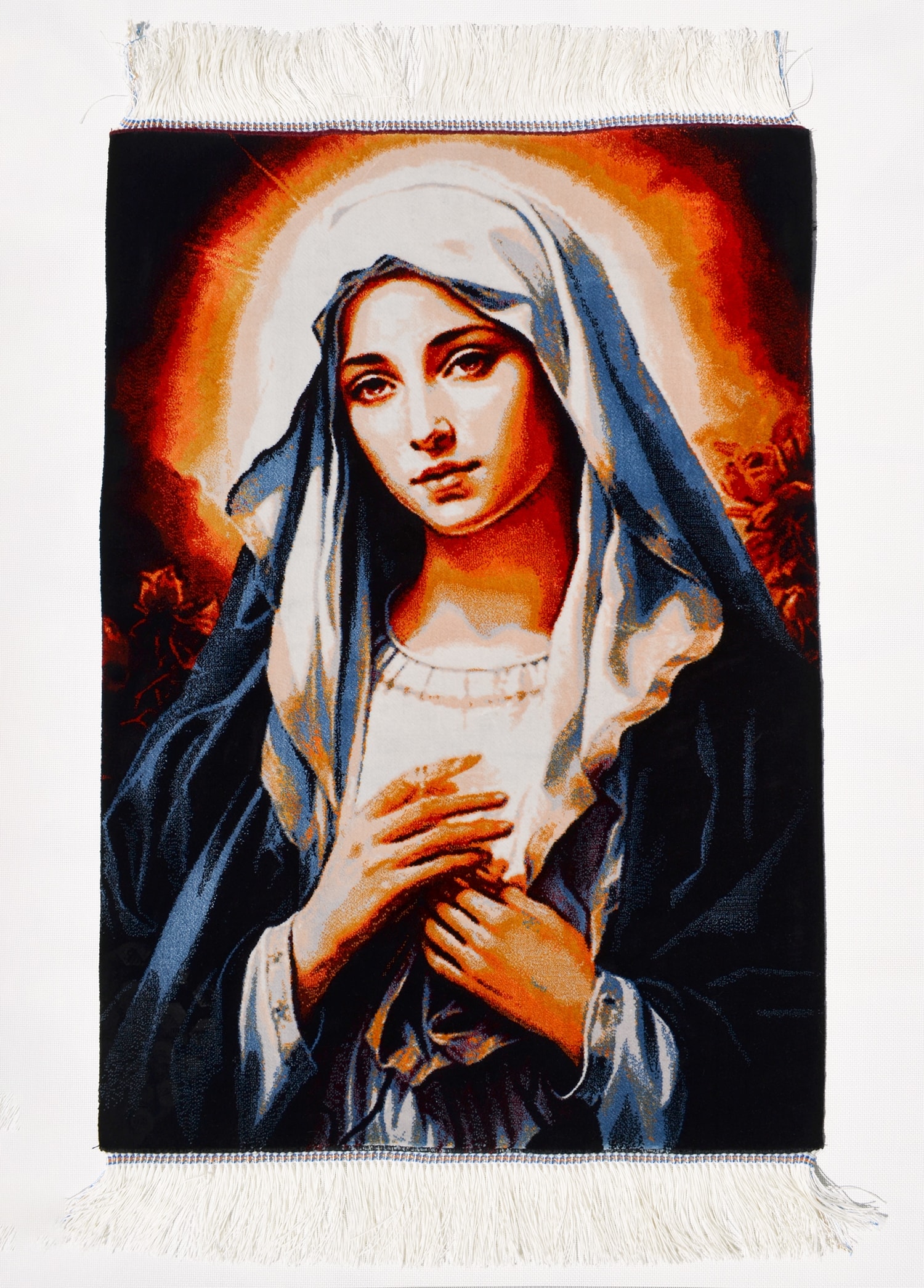 Meryem Ana Portresi Tablo Halı 50x70 cm (0.35 m²)