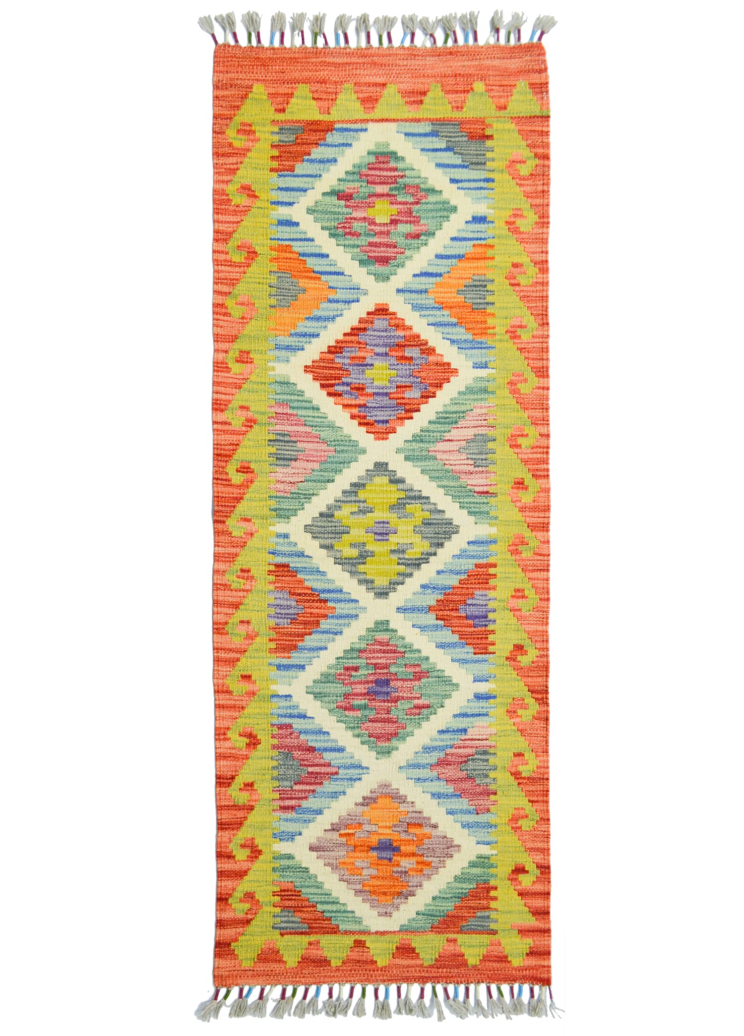 El Dokuma Afgan Kilim Yolluk 50x150 cm (0.75 m²)