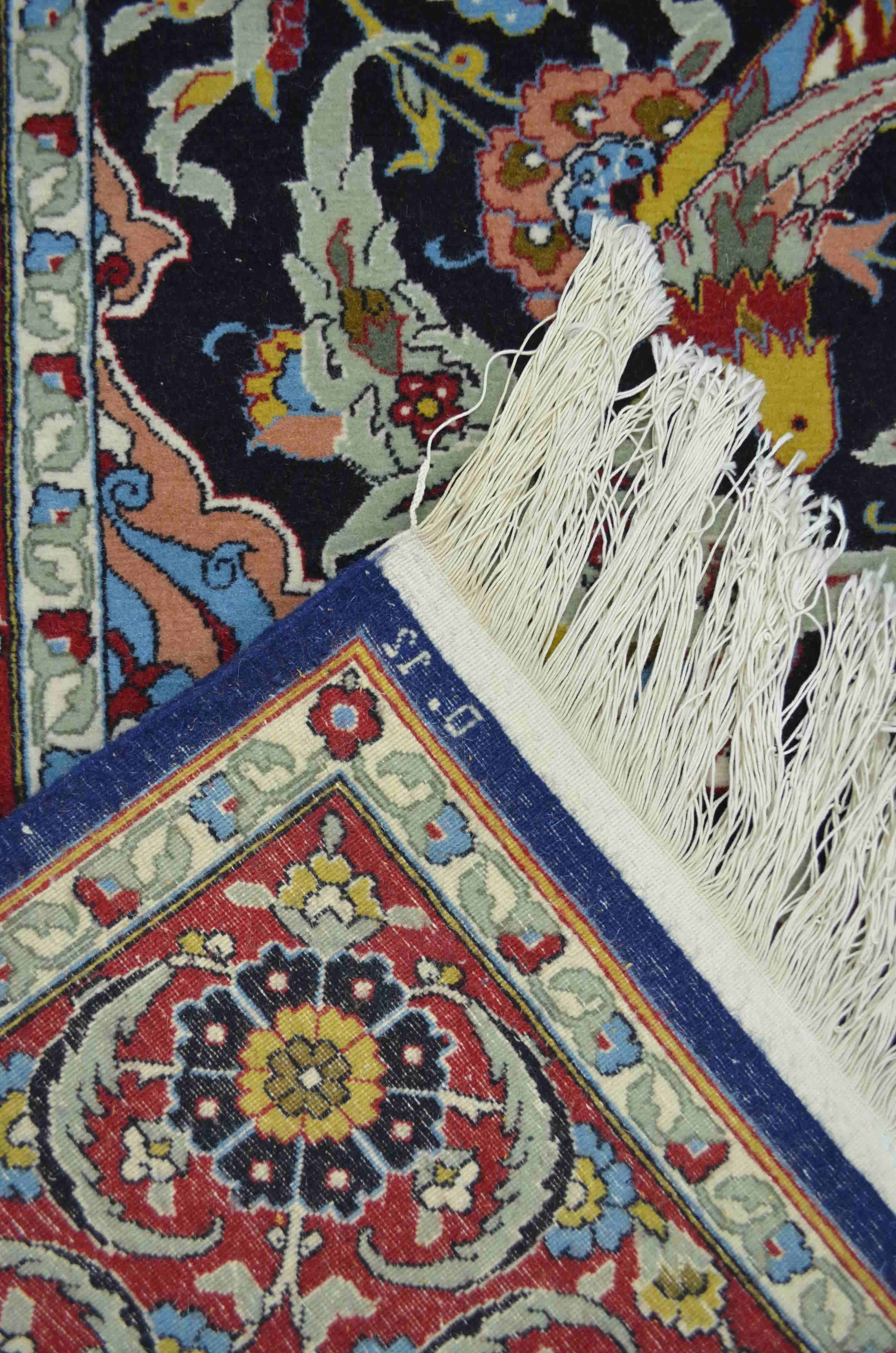 Mihraplı ve Kuş Desenli El Dokuma Hereke Halısı 120x196 cm (2.35 m²)