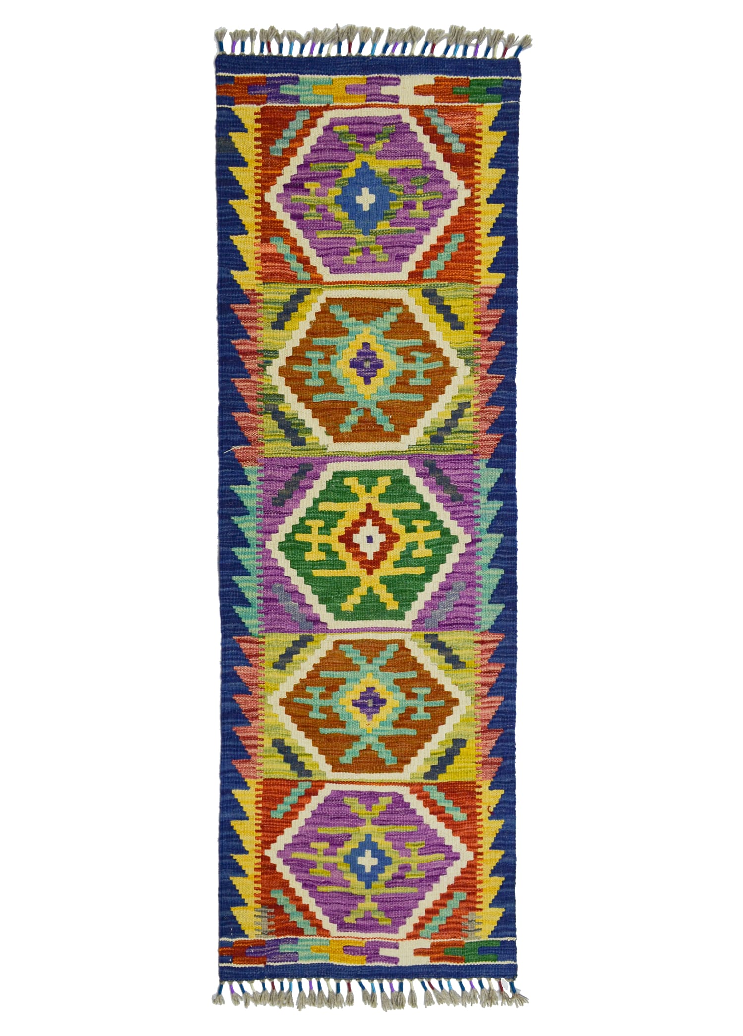 El Dokuma Afgan Kilim Yolluk 48x145 cm (0.70 m²)