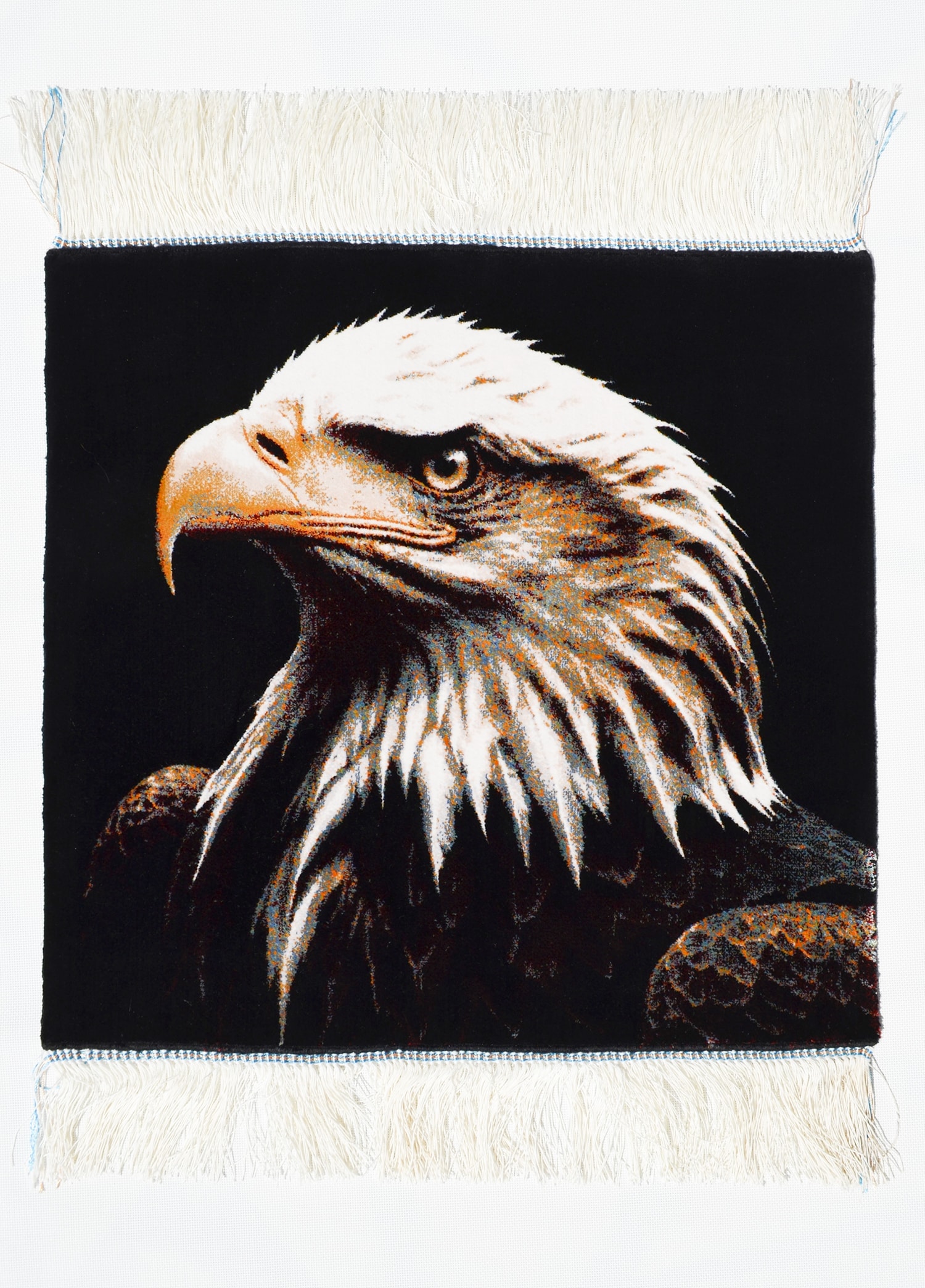 Kartal Portresi Bambu Tablo Halı 50x50 cm (0.25 m²)