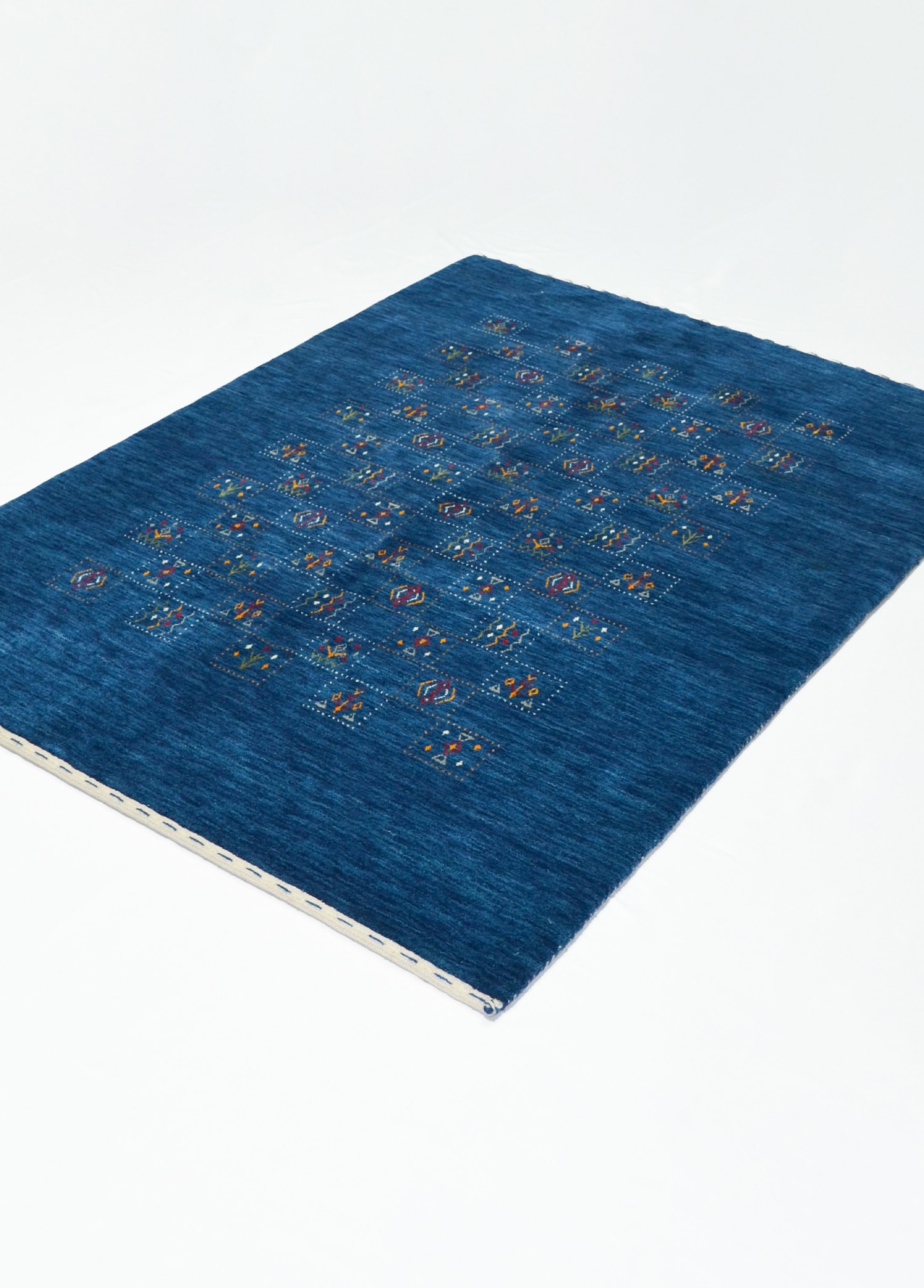 Lori Lacivert Renk Modern El Dokuma Halısı 140x200 cm (2.8 m²)