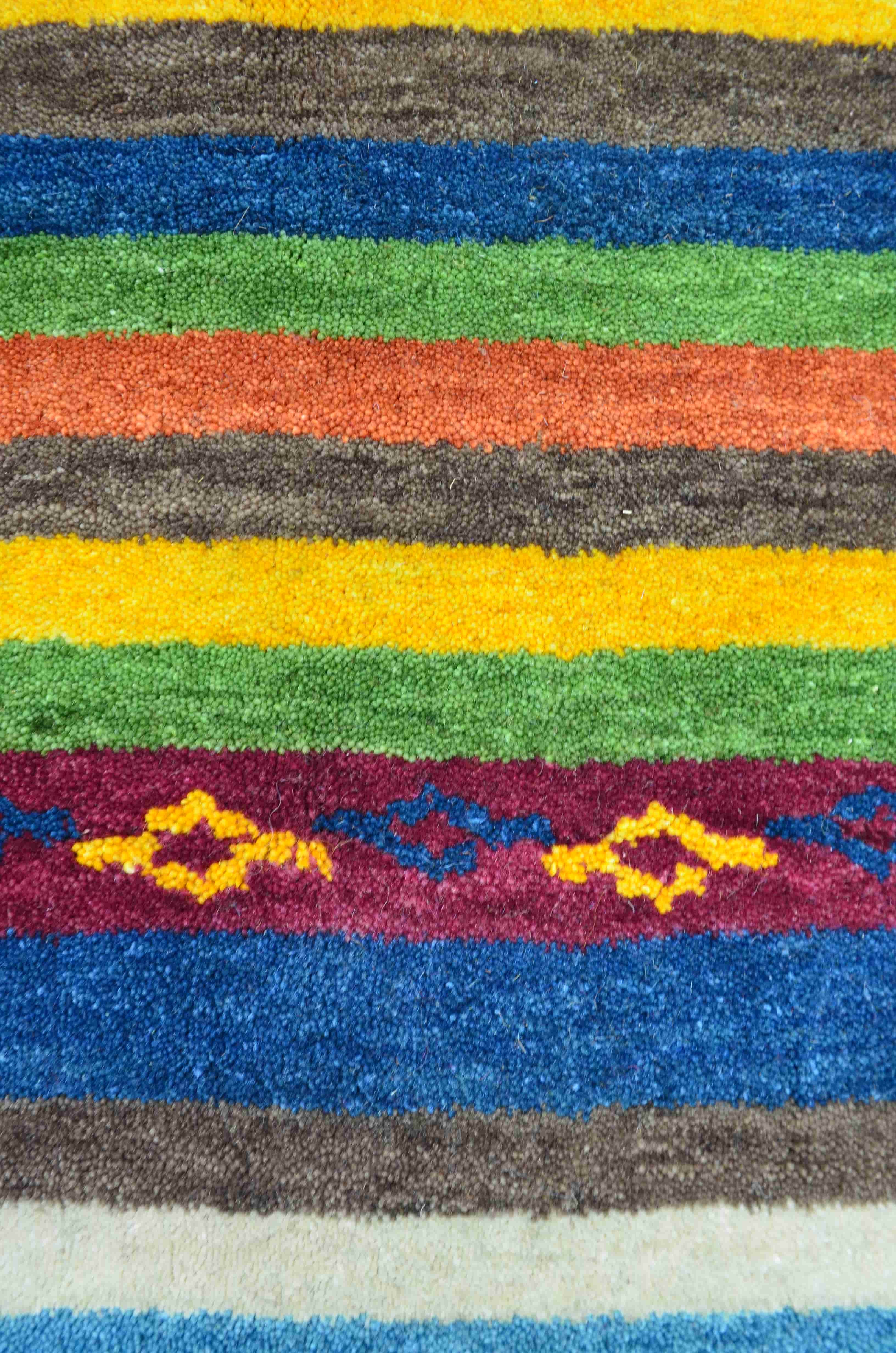 El Dokuma Turuncu Renk Yün Tribal Halı 152x220 cm (3.34 m²)