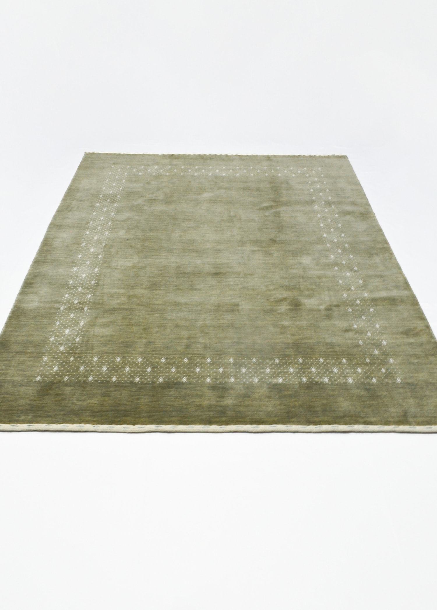 Lori Haki Renk Modern El Dokuma Halısı 170x240 cm (4.08 m²)