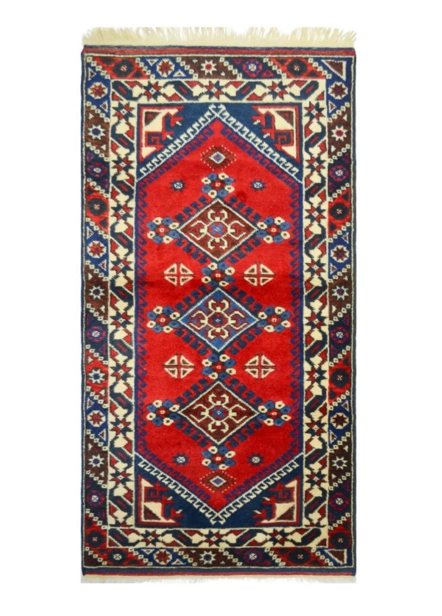 Antalya Döşemealtı El Dokuma Yolluk Kırmızı Renk 80x170 cm (1.36 m²)