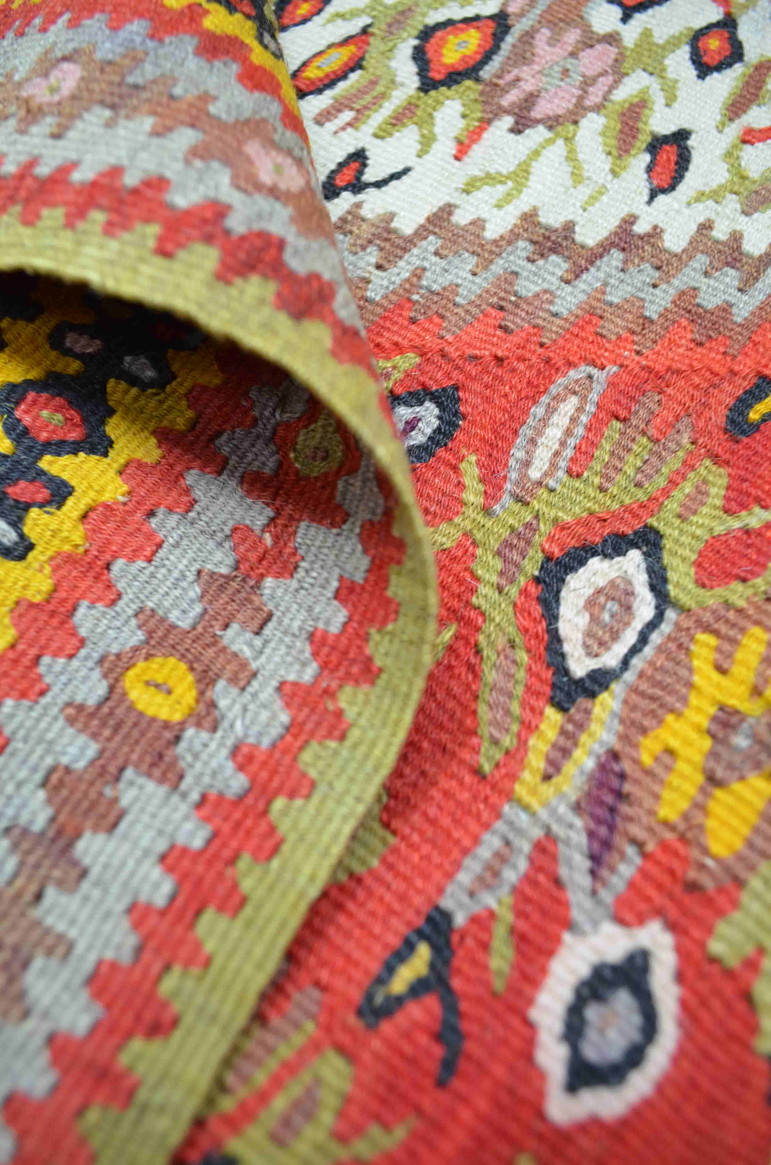 El Dokuma Rengârenk İran Sine Kilim 102x144 cm (1.47 m²)