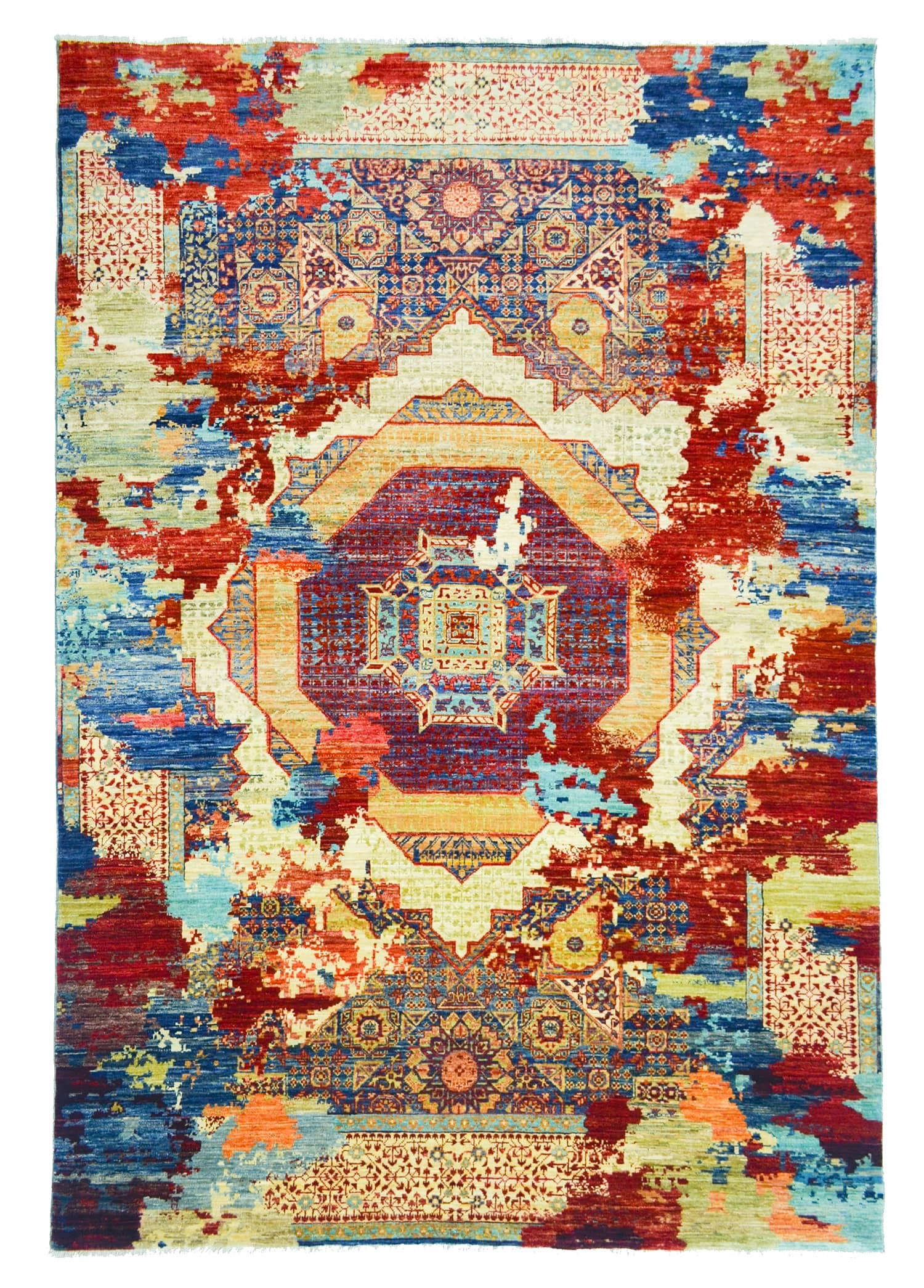 Modern Afgan Memlük El Dokuma Halısı 180x270 cm (4.86 m²)
