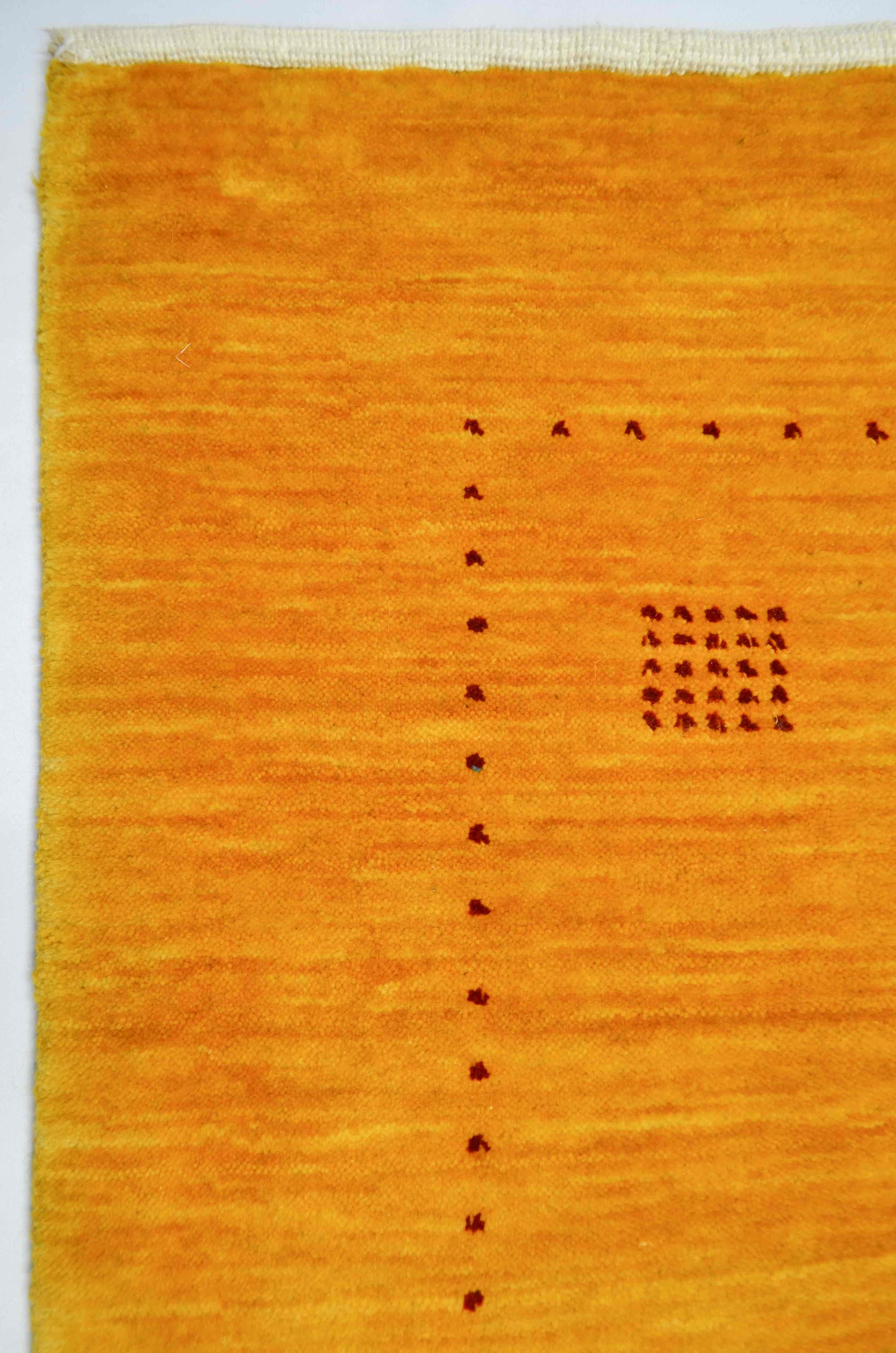 Lori Hardal Sarısı Modern El Dokuma Halısı 95x150 cm (1.42 m²)
