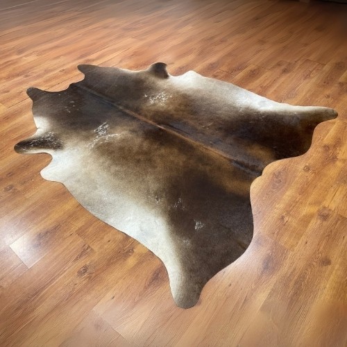 Krem ve Kahverengi Orijinal Arjantin Bufalo Deri Post Halı (4.8 m²)
