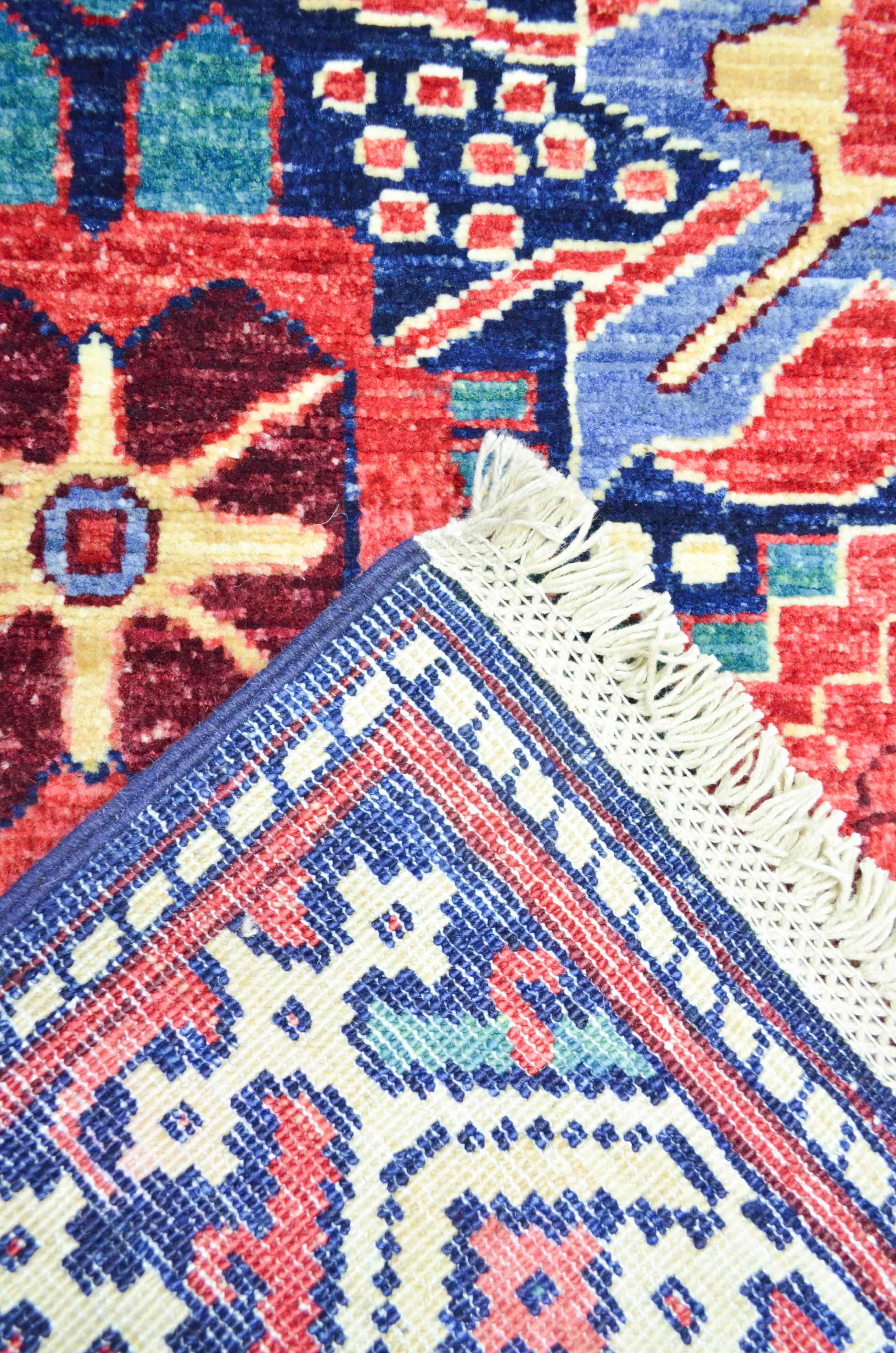 Yünden El Dokuma Afgan Halısı 100x150 cm (1.5 m²)