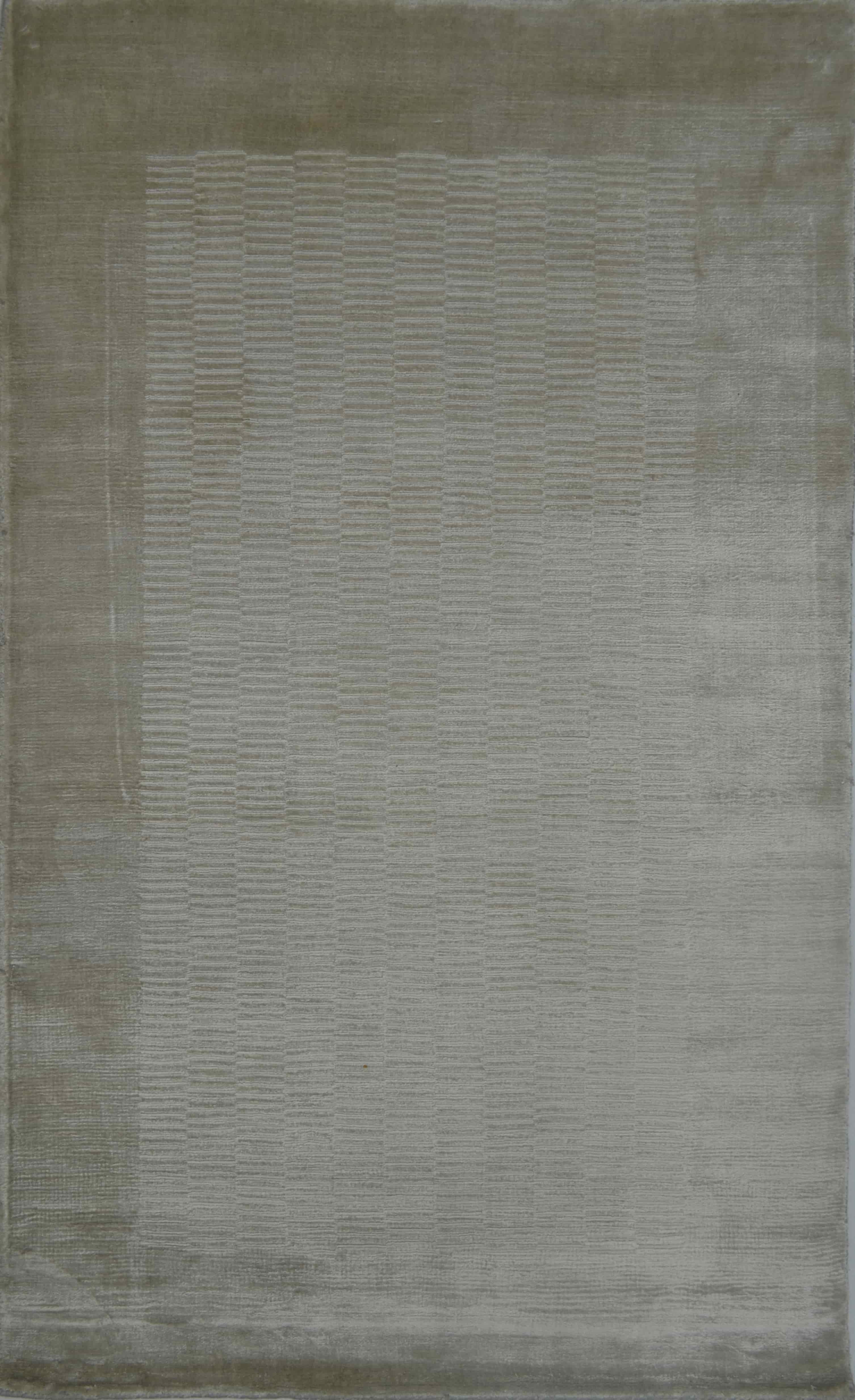 Nüans Gümüş Renk İpek Görünümlü Viskoz Modern El Dokuma Halı 80x150 cm (1.2 m²)