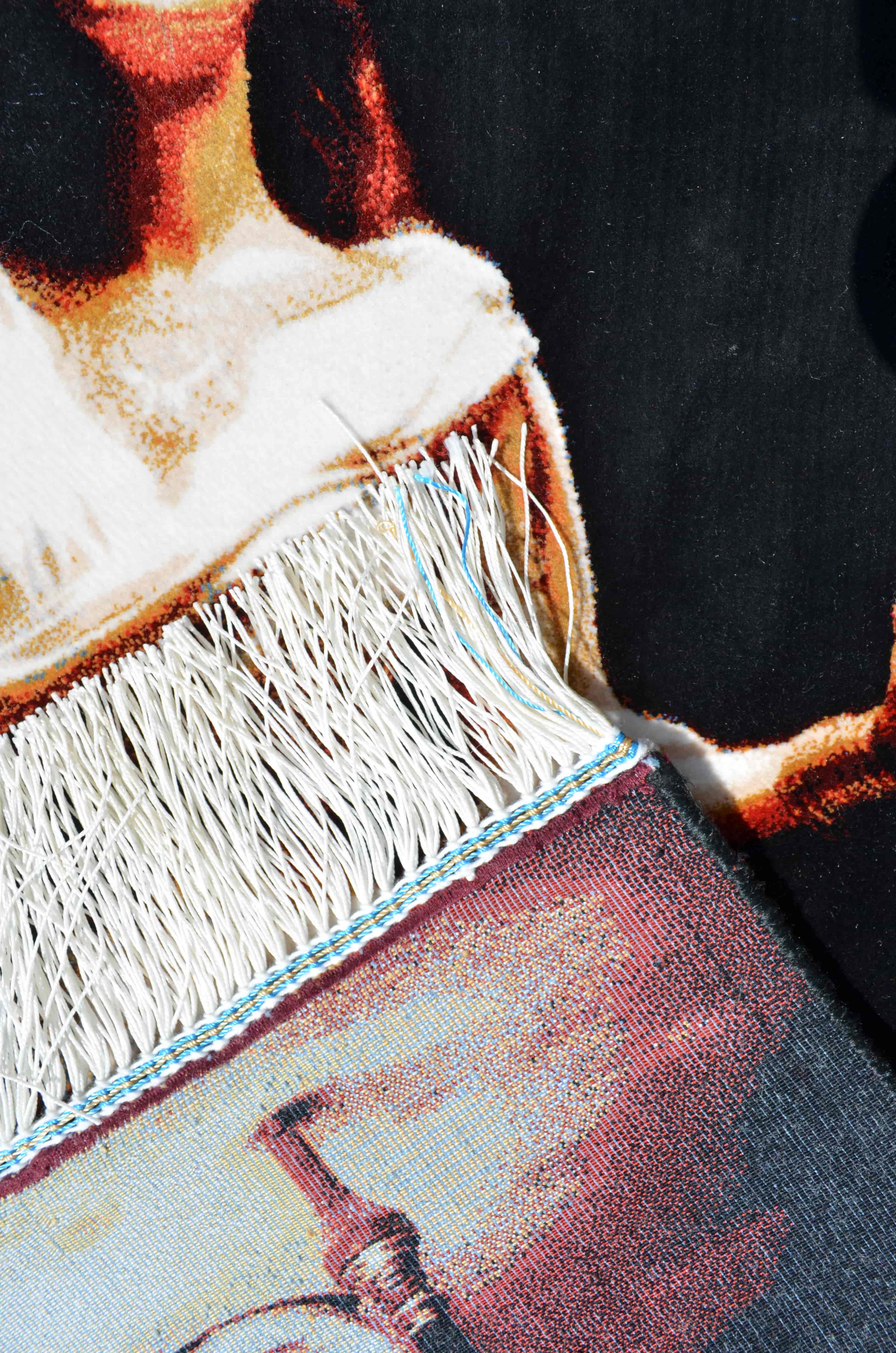 Yunan Tanrıçası Bambu Tablo Halı 50x70 cm (0.35 m²)