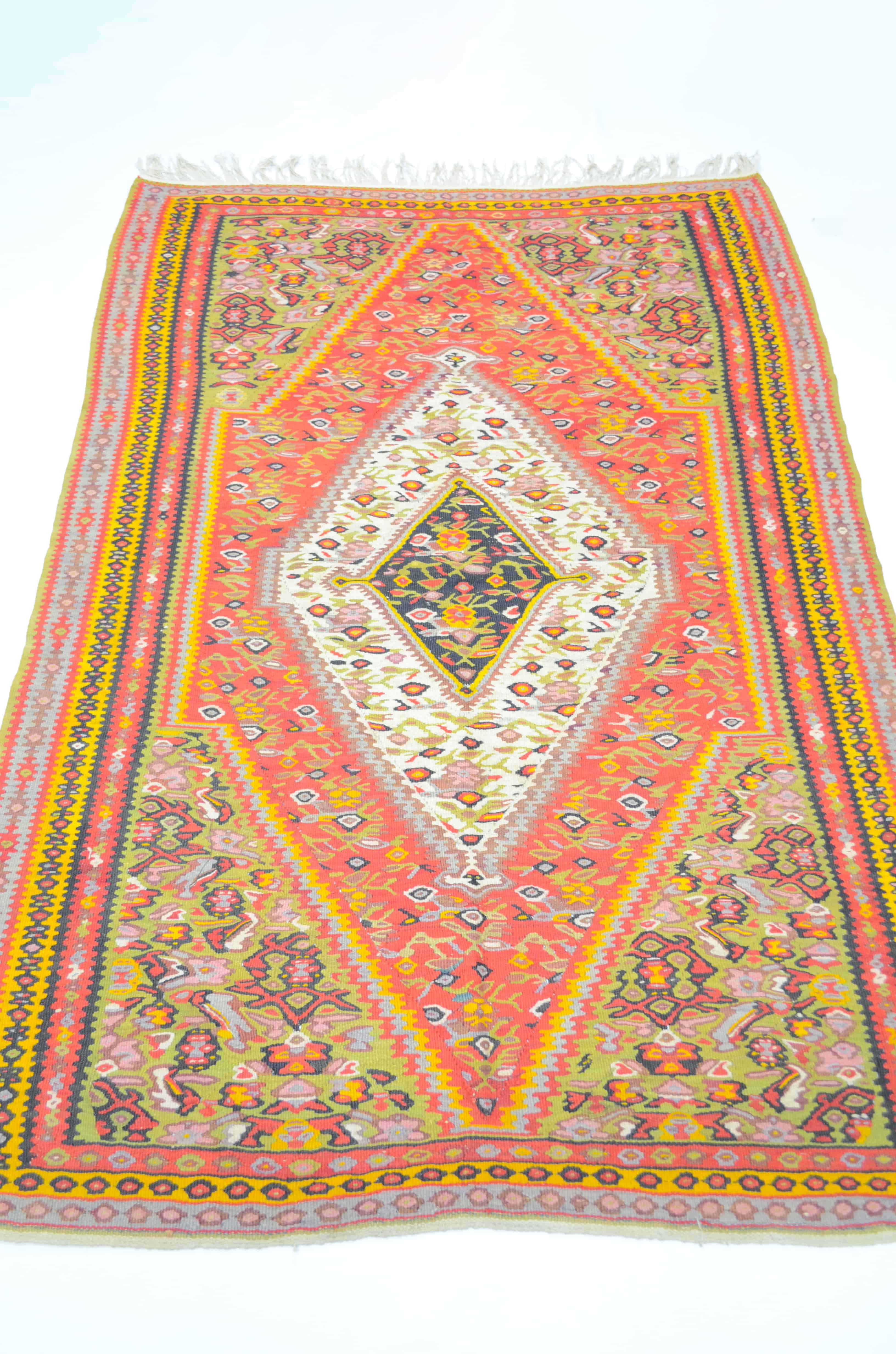 El Dokuma Rengârenk İran Sine Kilim 102x144 cm (1.47 m²)