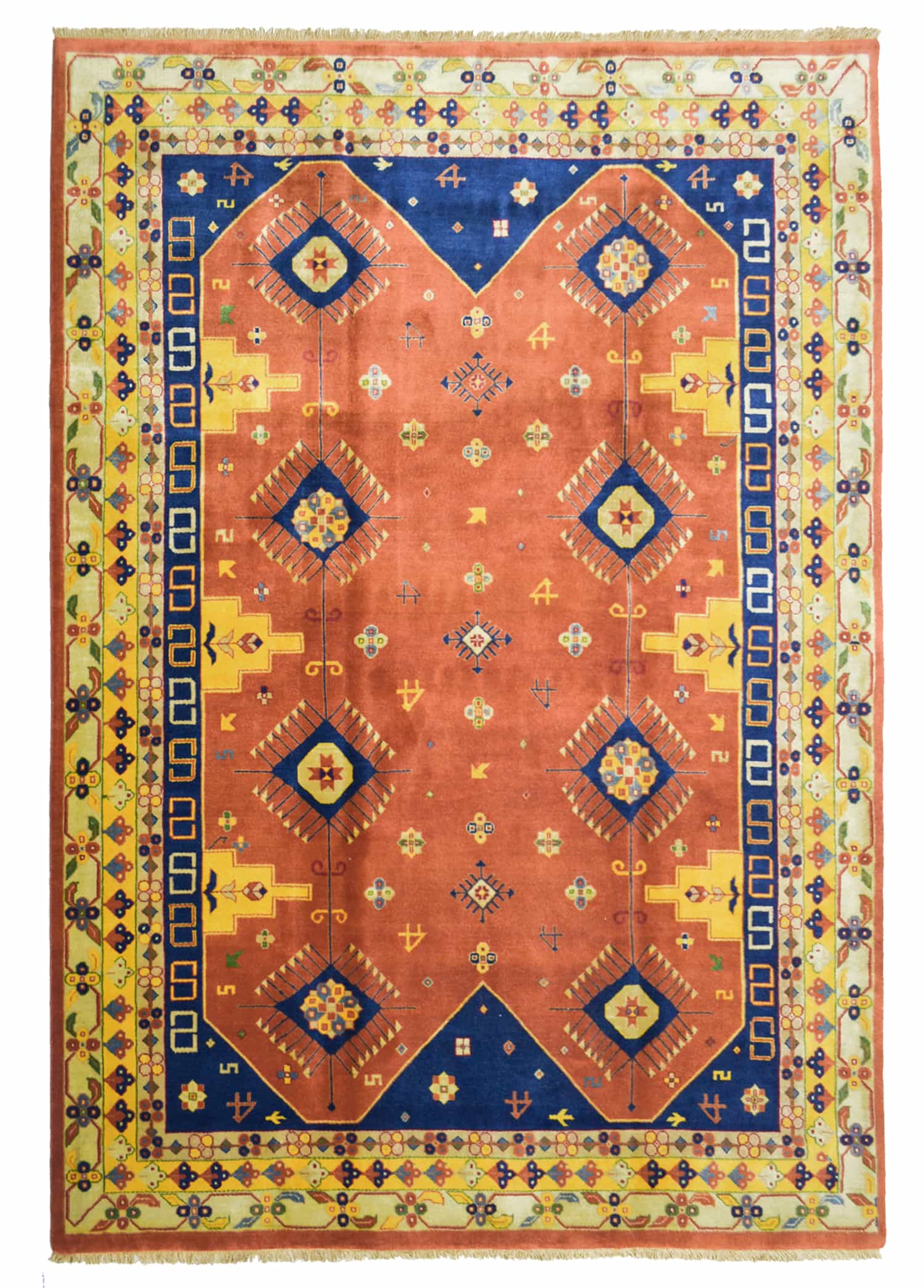 El Dokuma İran Kaşkuli Halısı 168x231 cm (3.88 m²)