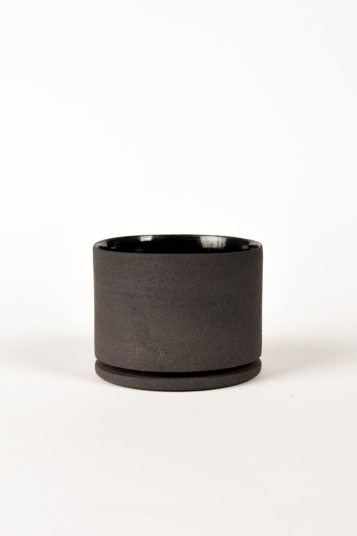 Toffee Siyah Espresso Fincanı – El Yapımı 80 ml Stoneware Seramik Kupa