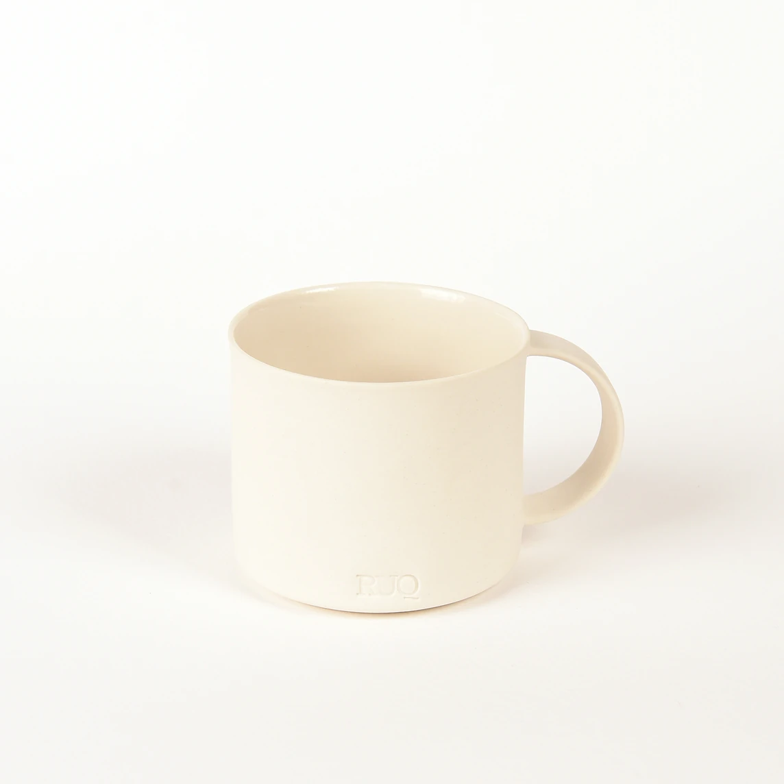 Pebble Beyaz Duble Türk Kahvesi Fincanı ve Tabağı – 130 ml Limoges Porselen – 1 Adet