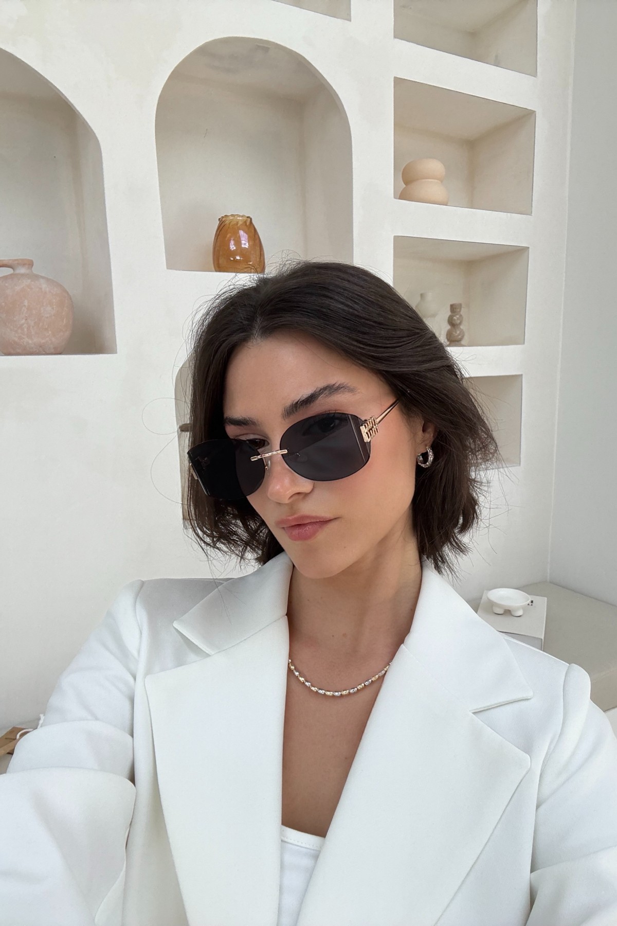 Miu Miu RunWay Gözlük Siyah
