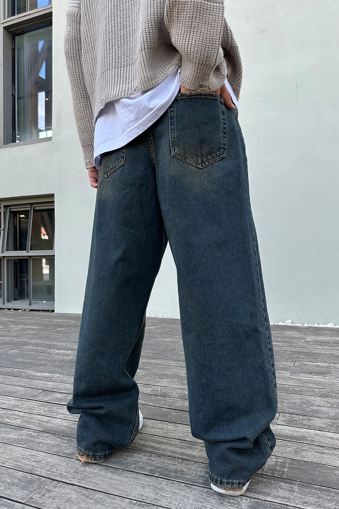 Line Asit Rengi Baggy Jean Pantolon