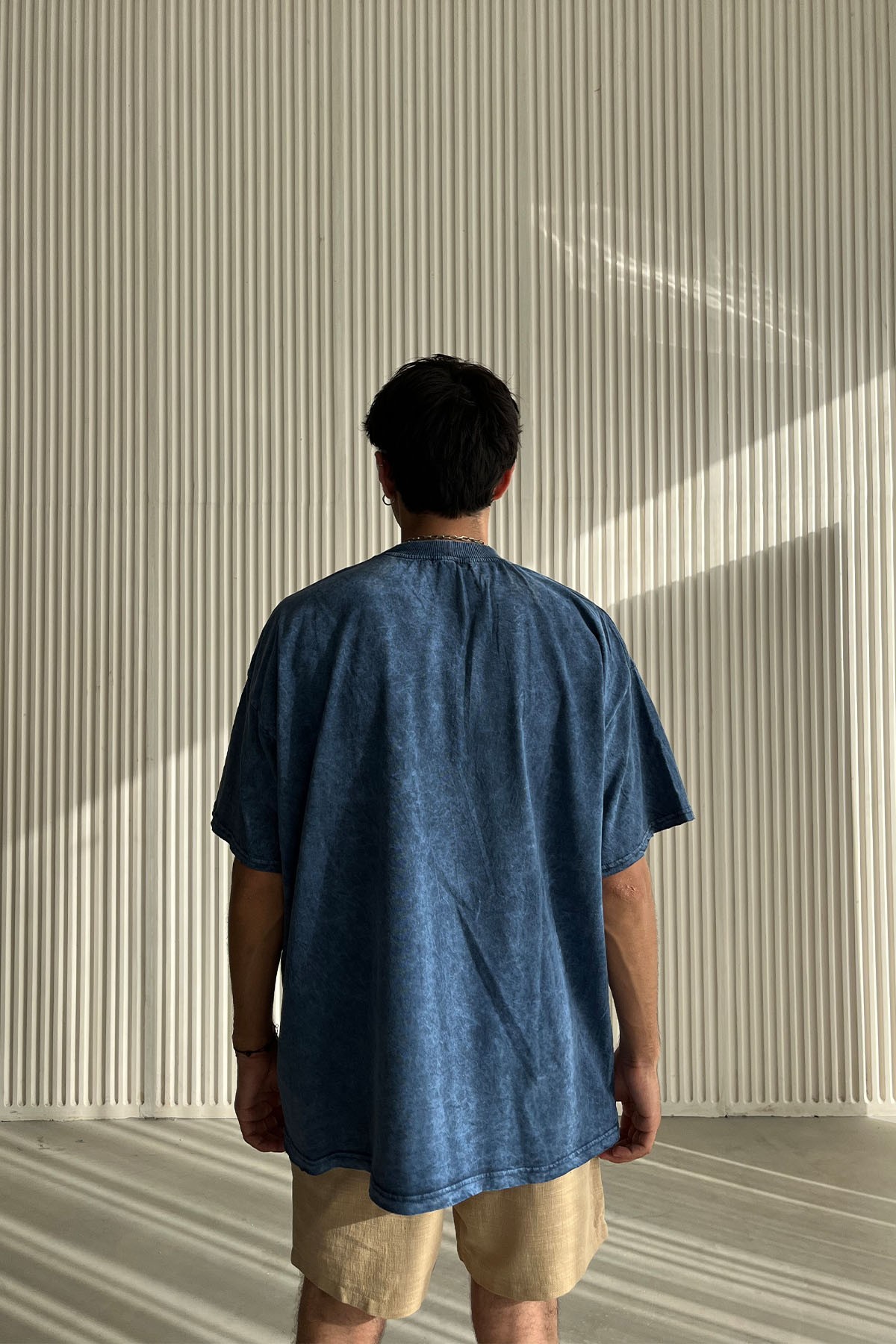 Hot Wheels Baskılı Oversize Lacivert T-Shirt