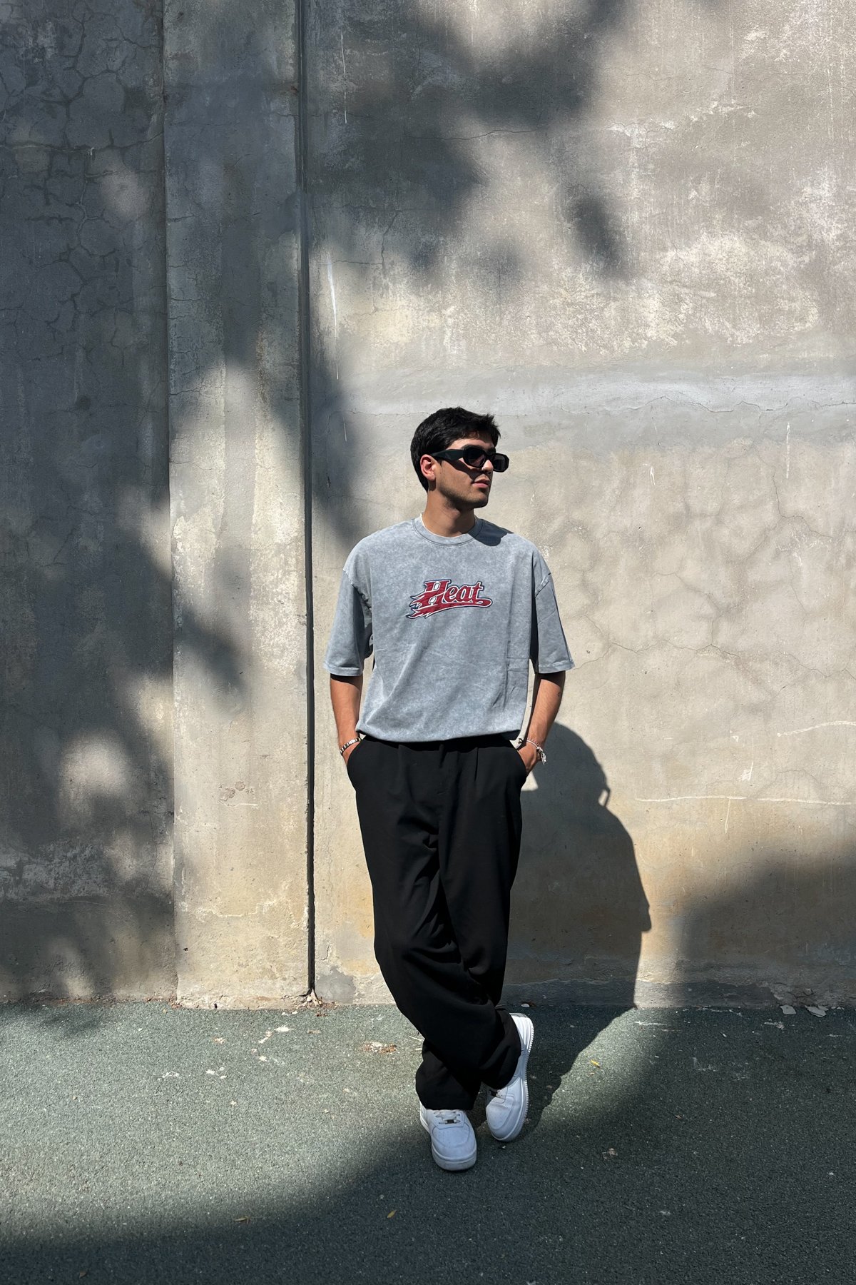 Heat Yıkamalı Oversize Tshirt