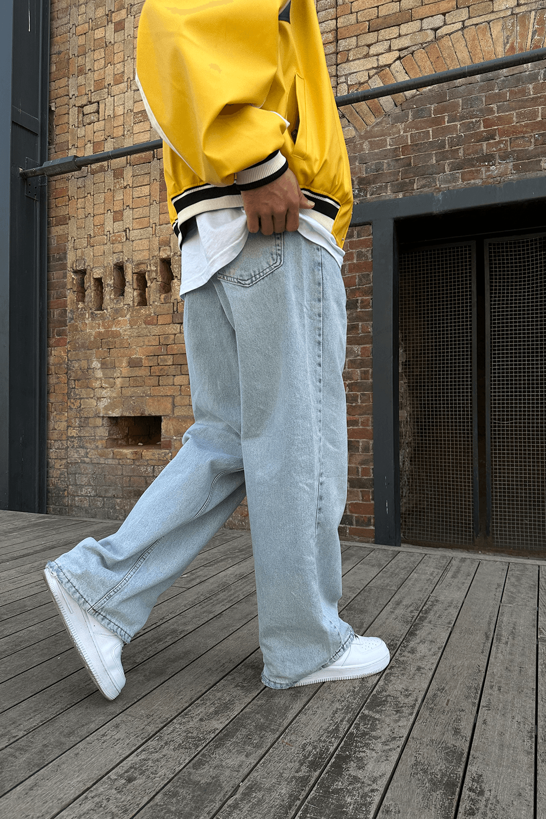 Line Buz Mavi Baggy Jean Pantolon
