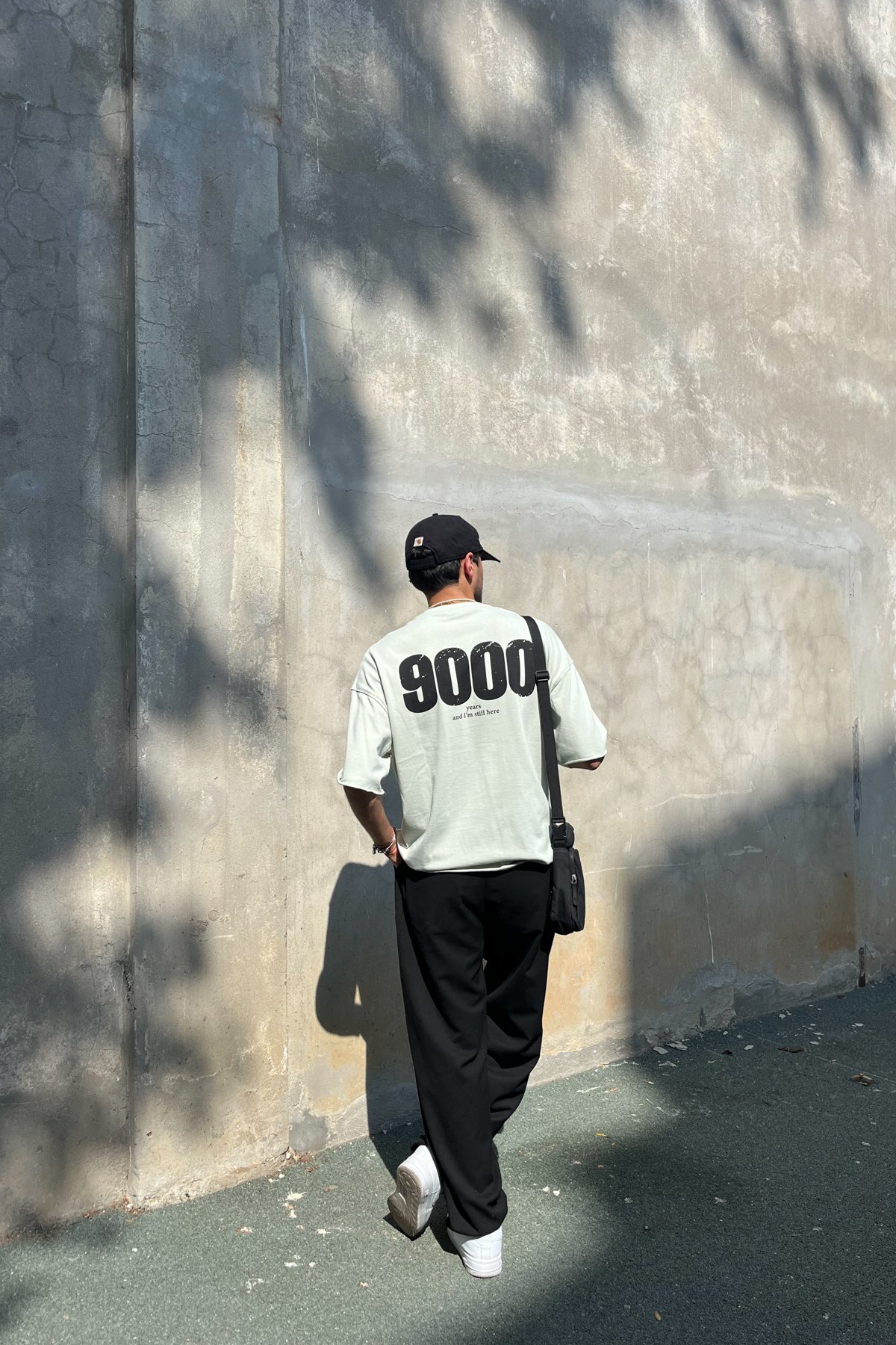 9000 Baskılı Oversize Tshirt