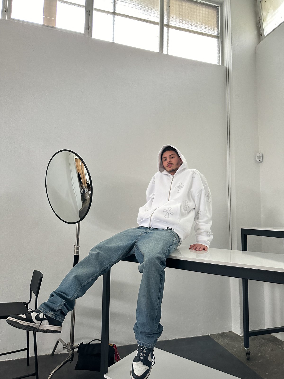 Taş Baskılı Hoddie