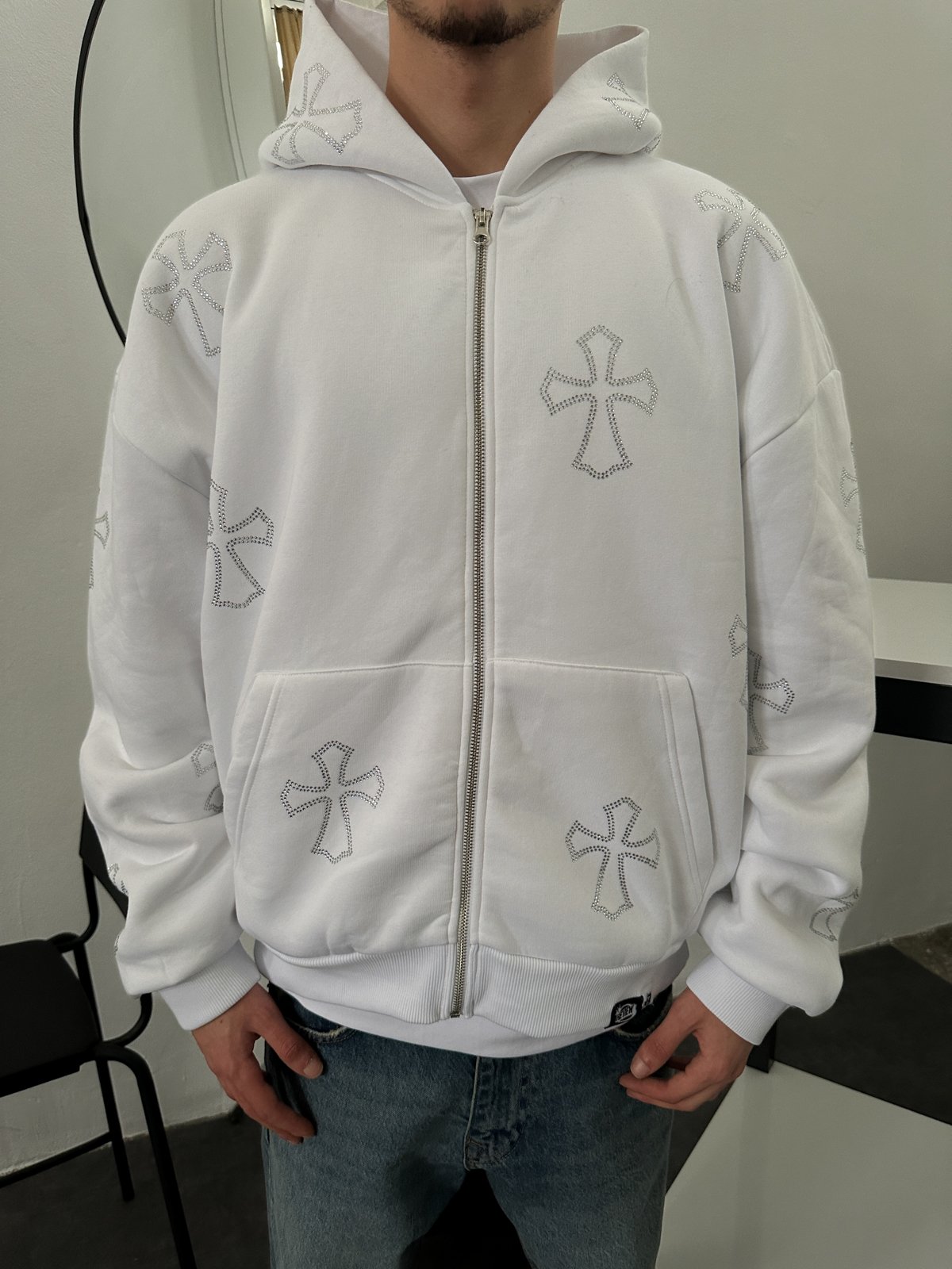Taş Baskılı Hoddie