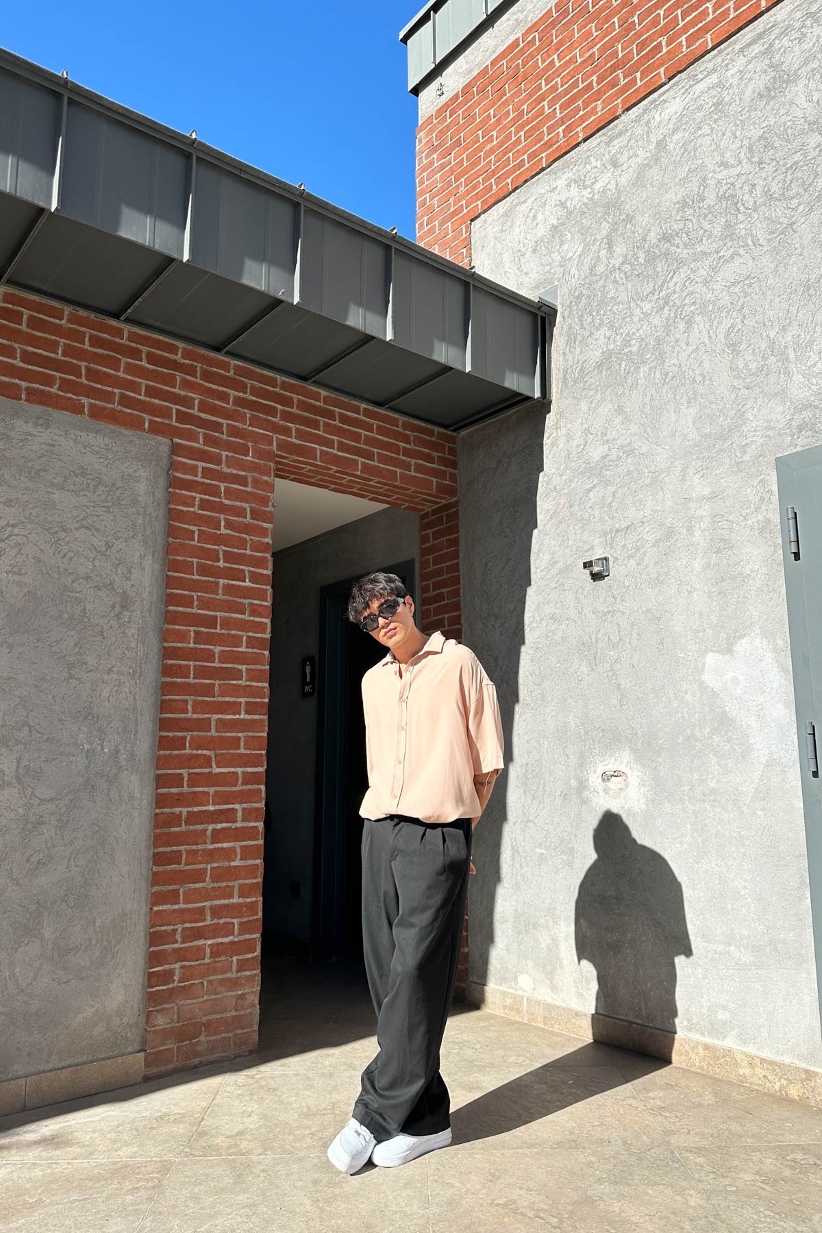 Basic Kısa Kollu Oversize Gömlek