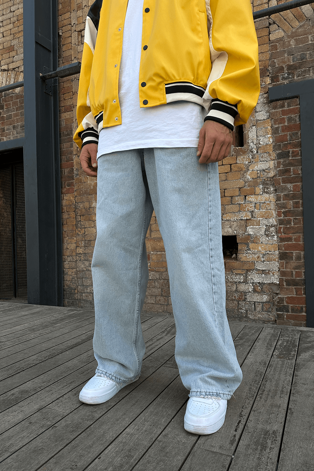Line Buz Mavi Baggy Jean Pantolon