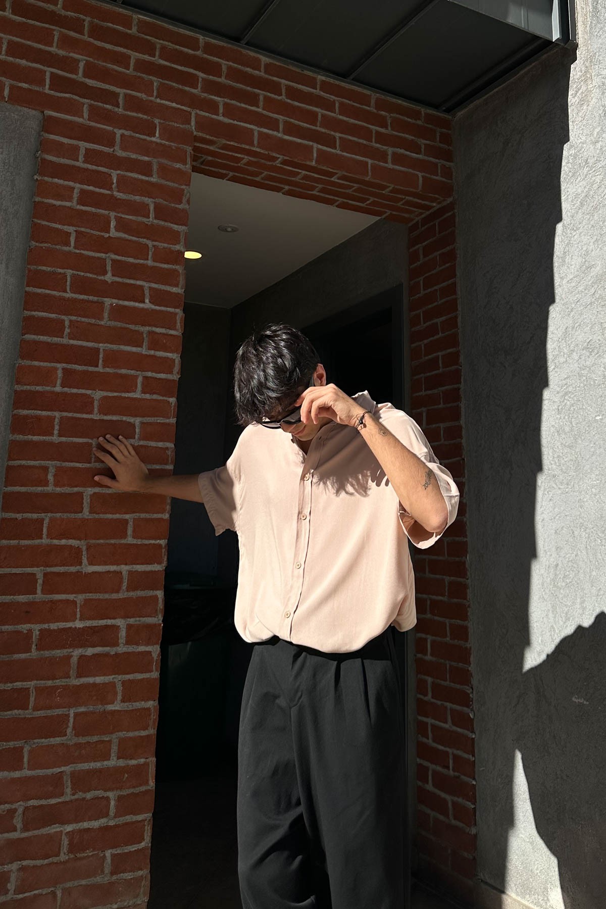 Basic Kısa Kollu Oversize Gömlek