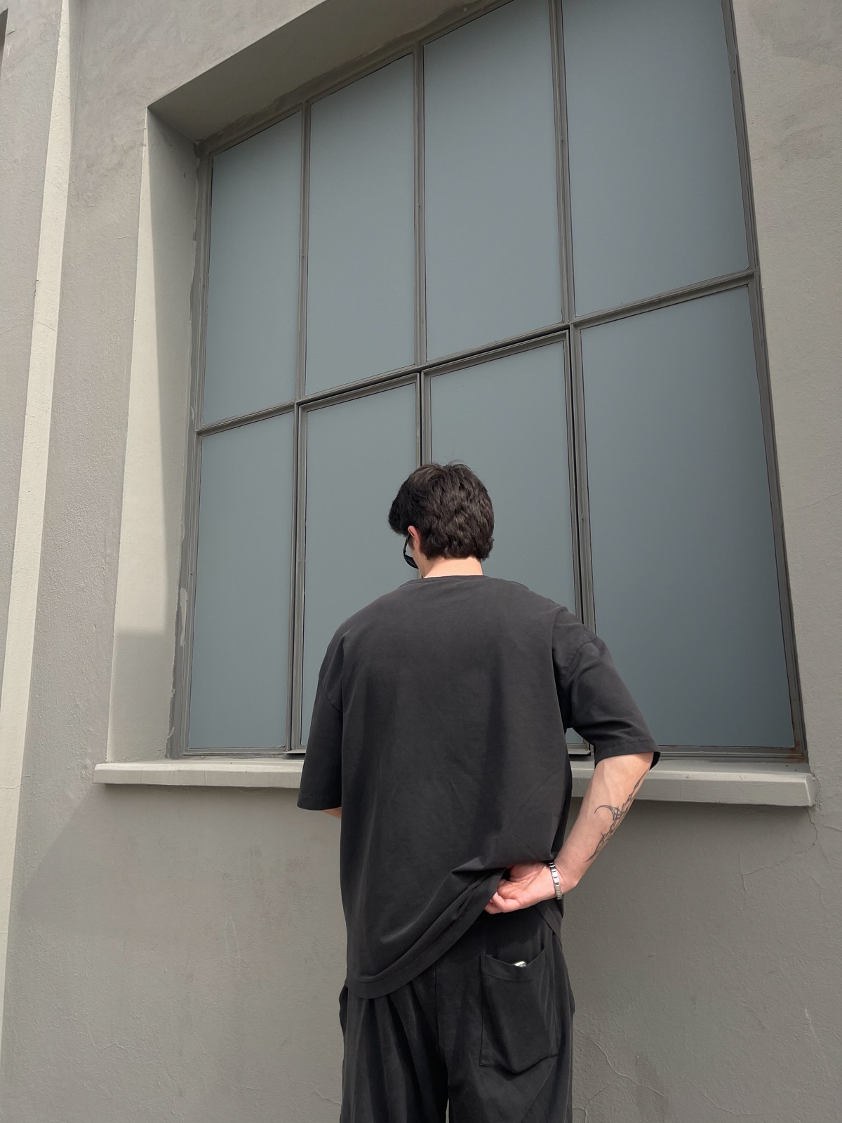 Oversize Yıkamalı Eşofman Takımı