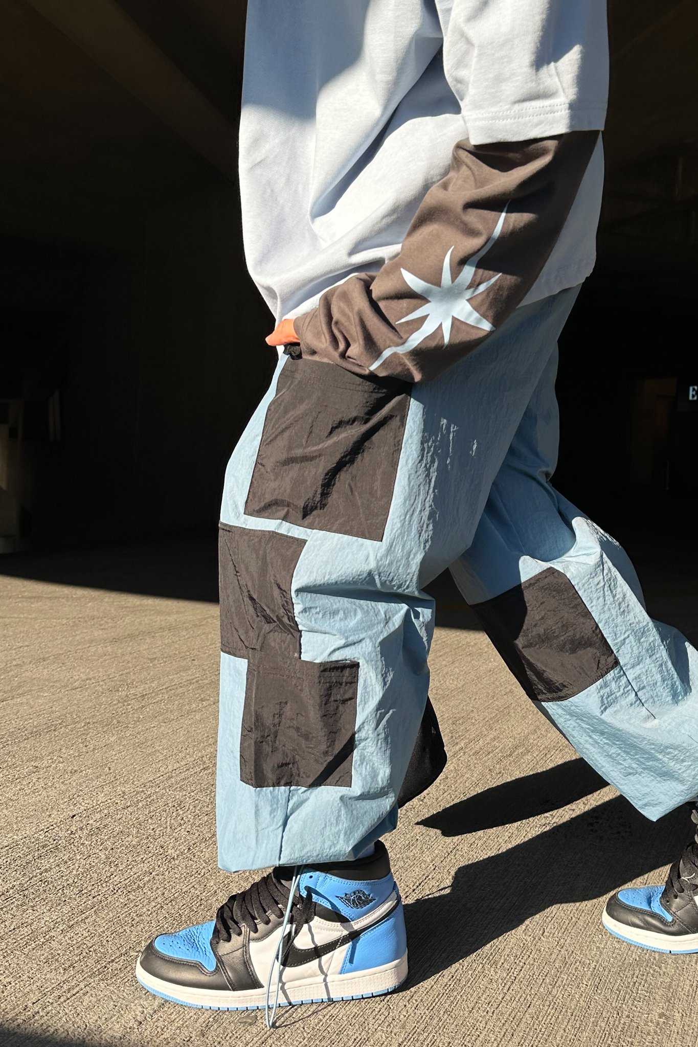 Skater Mavi Paraşüt Pantolon