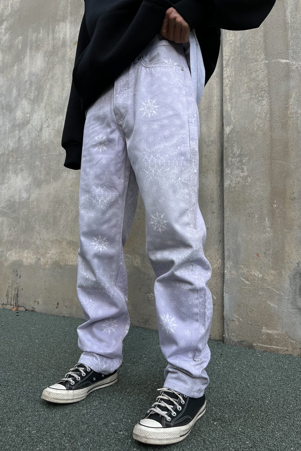 Etnik Desen Mor Baggy Pantolon