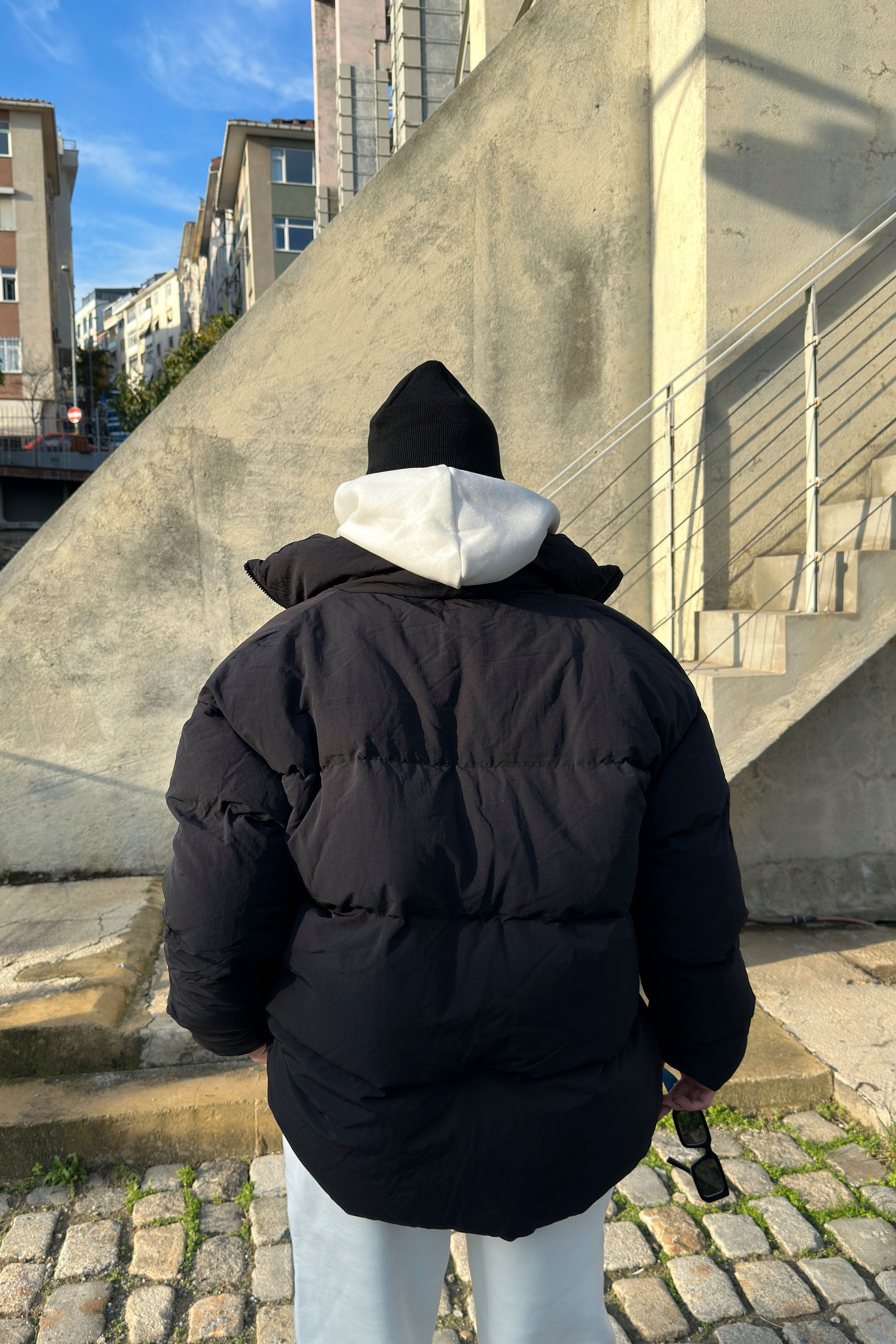 Fermuarlı Puffer Mont