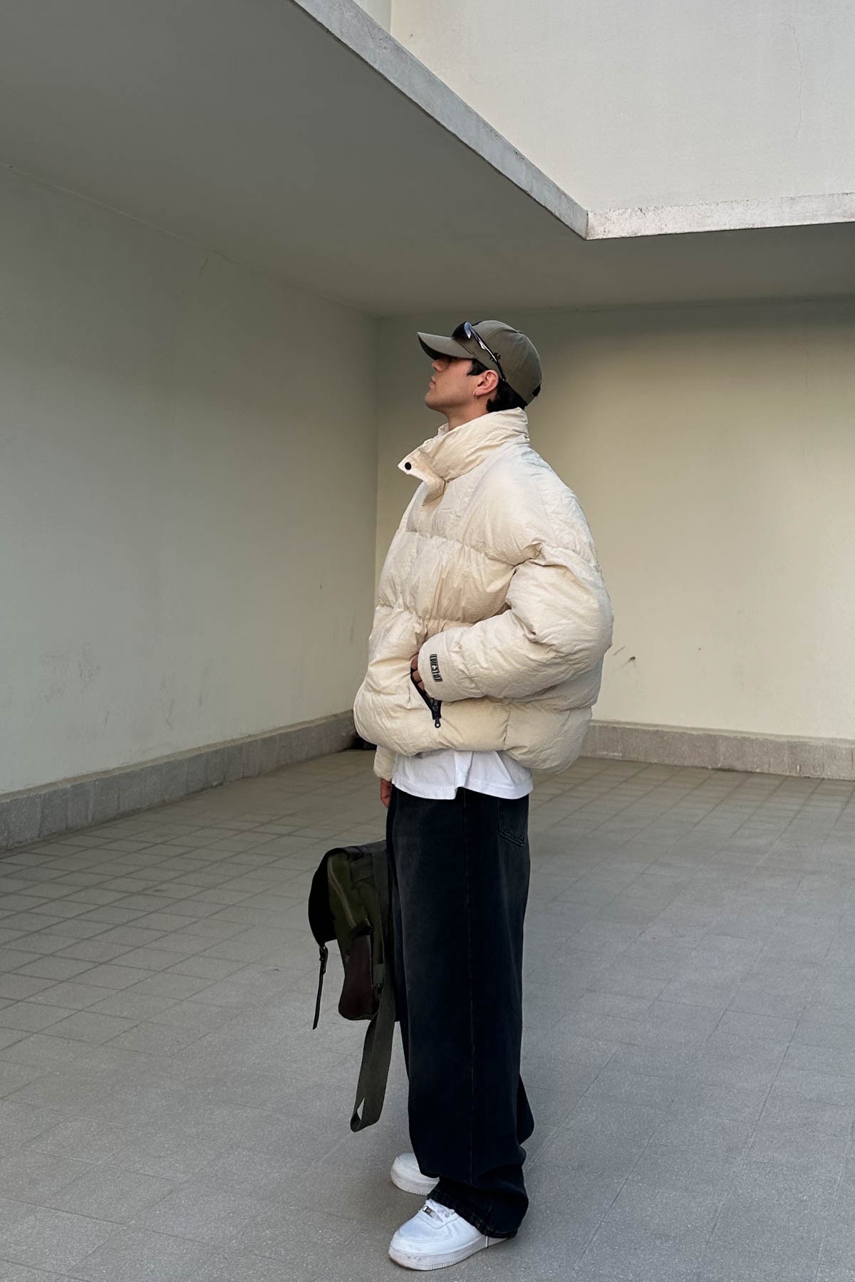 Puffer Bej Oversize Mont