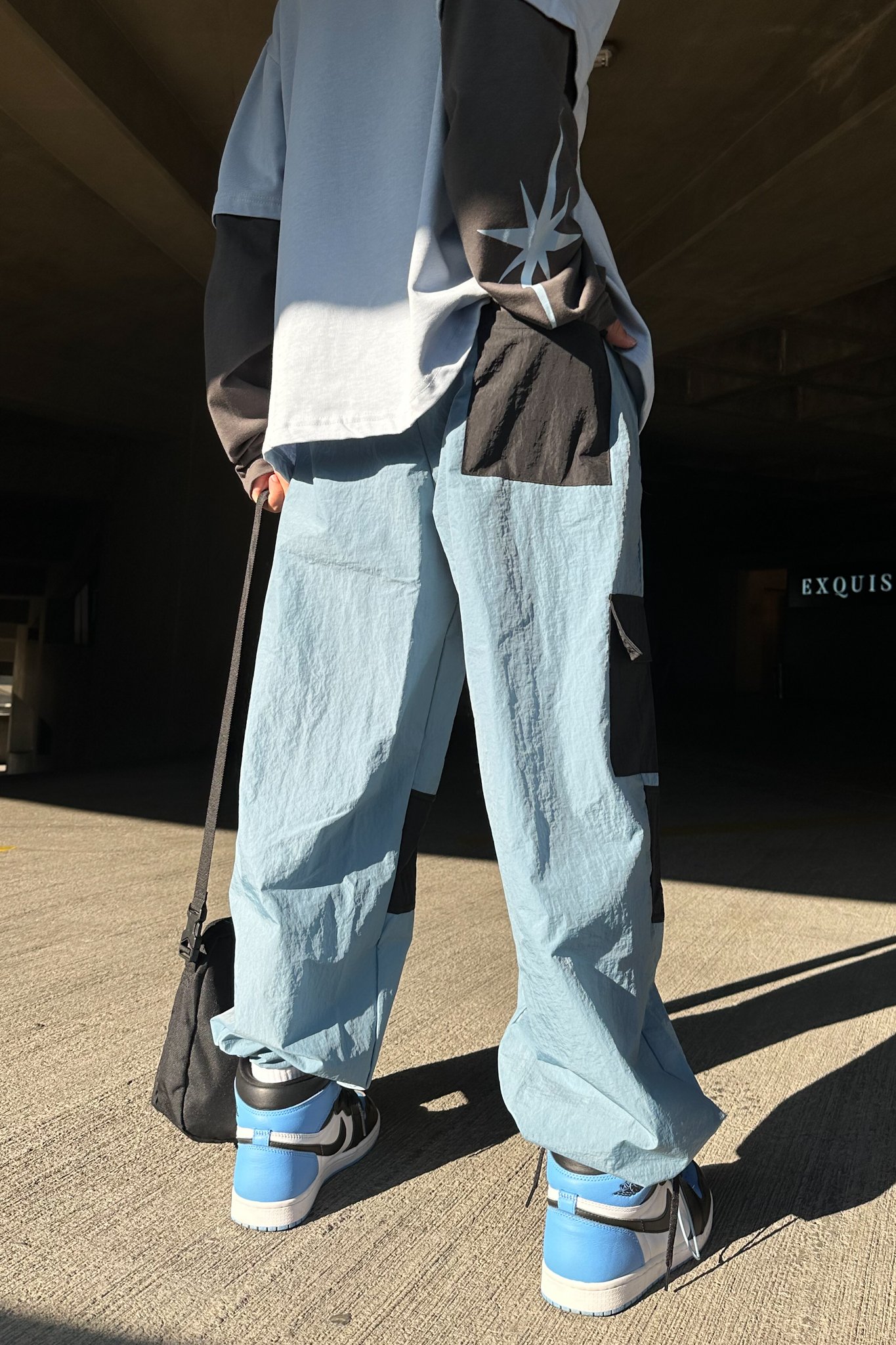 Skater Mavi Paraşüt Pantolon