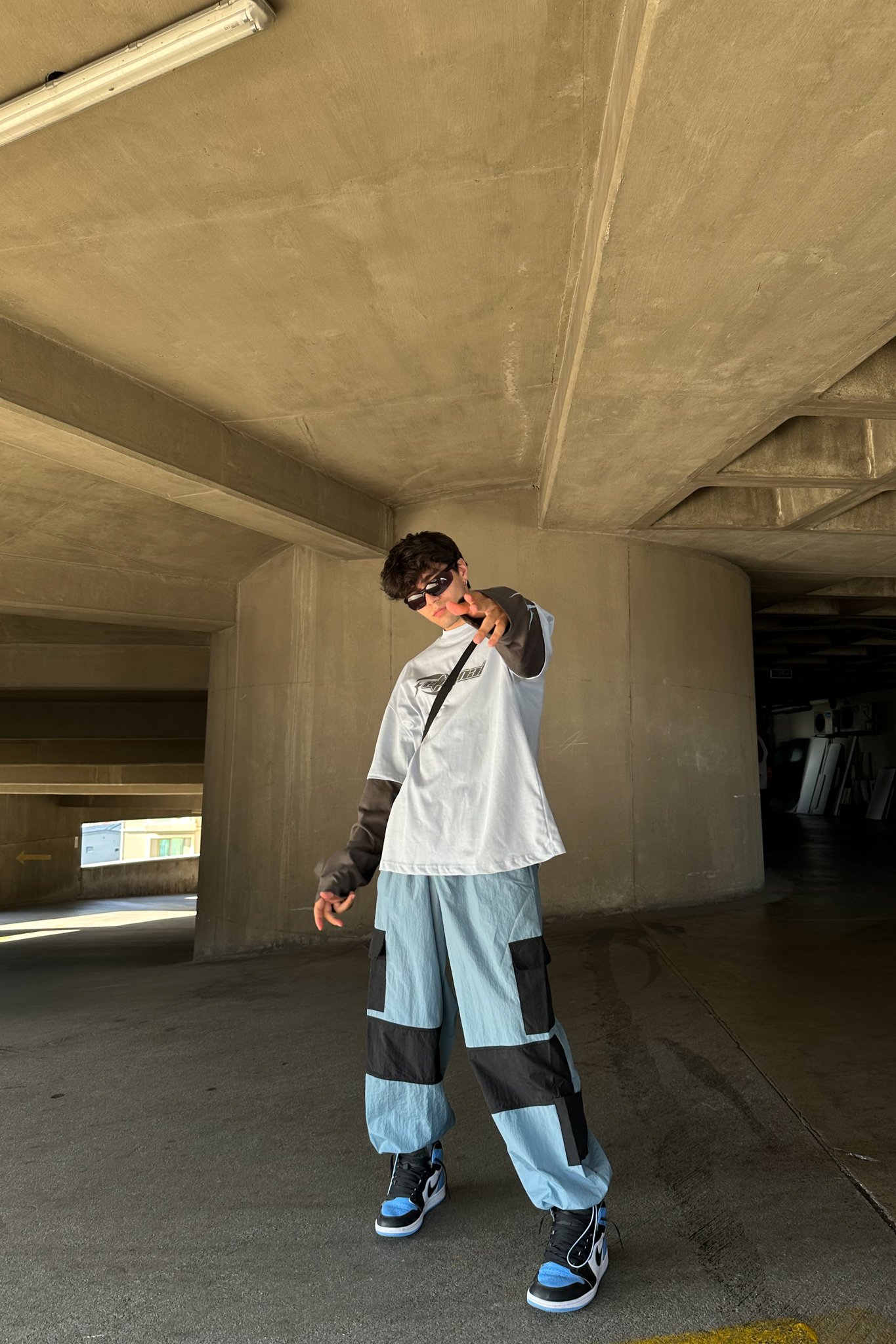 Skater Mavi Paraşüt Pantolon
