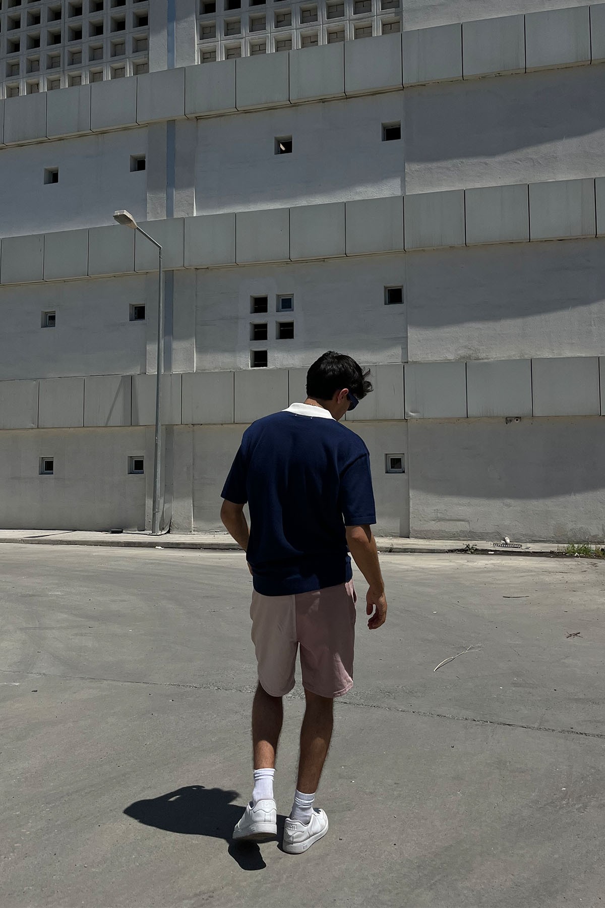 Porto Luce Baskılı Polo Yaka Lacivert T-Shirt
